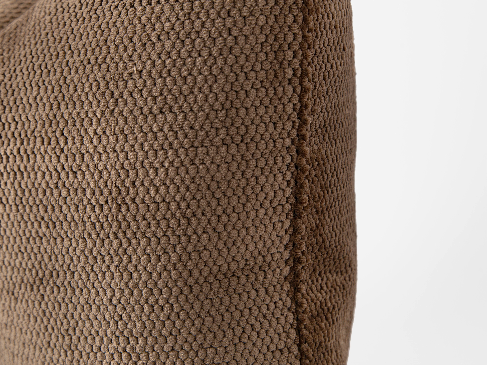 Brown Soft Textured Throw Pillow Cover