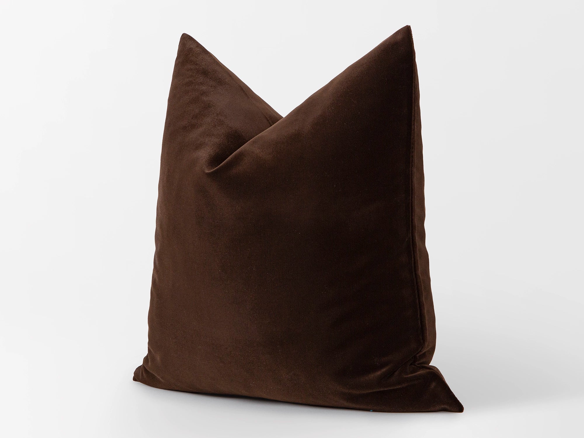 Chocolate Brown Velvet Pillow Cover
