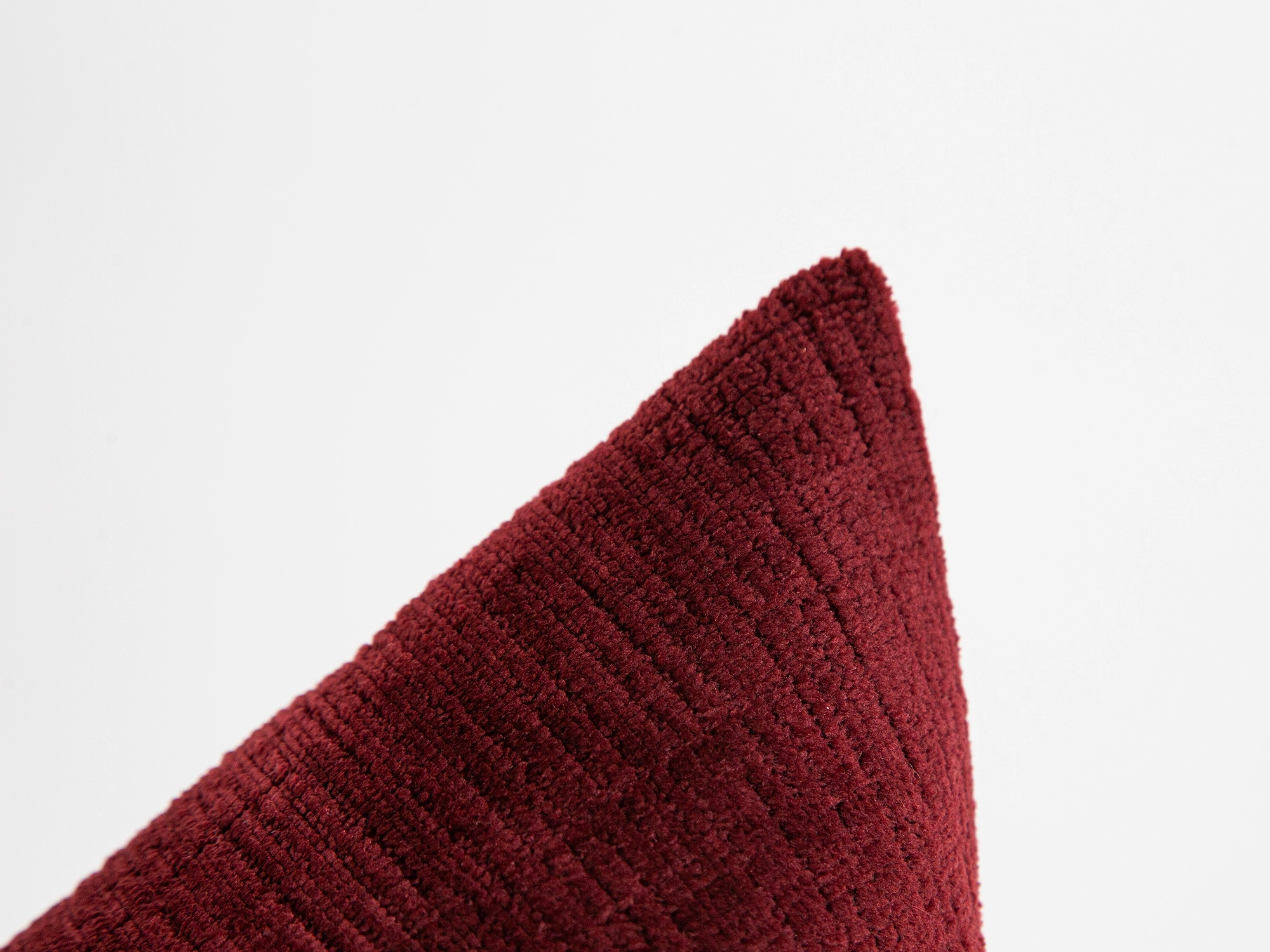 Burgundy Chenille Pillow Cover - Cozy