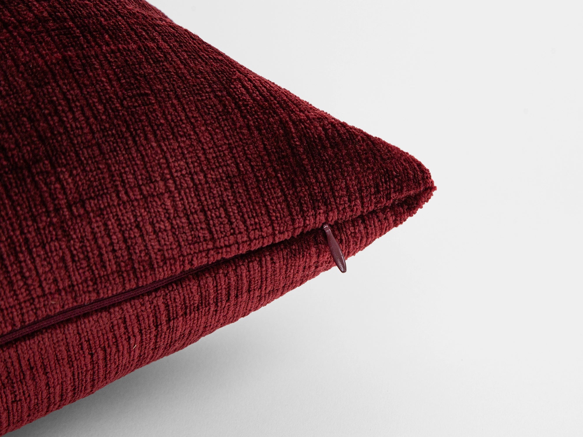 Burgundy Chenille Pillow Cover - Cozy