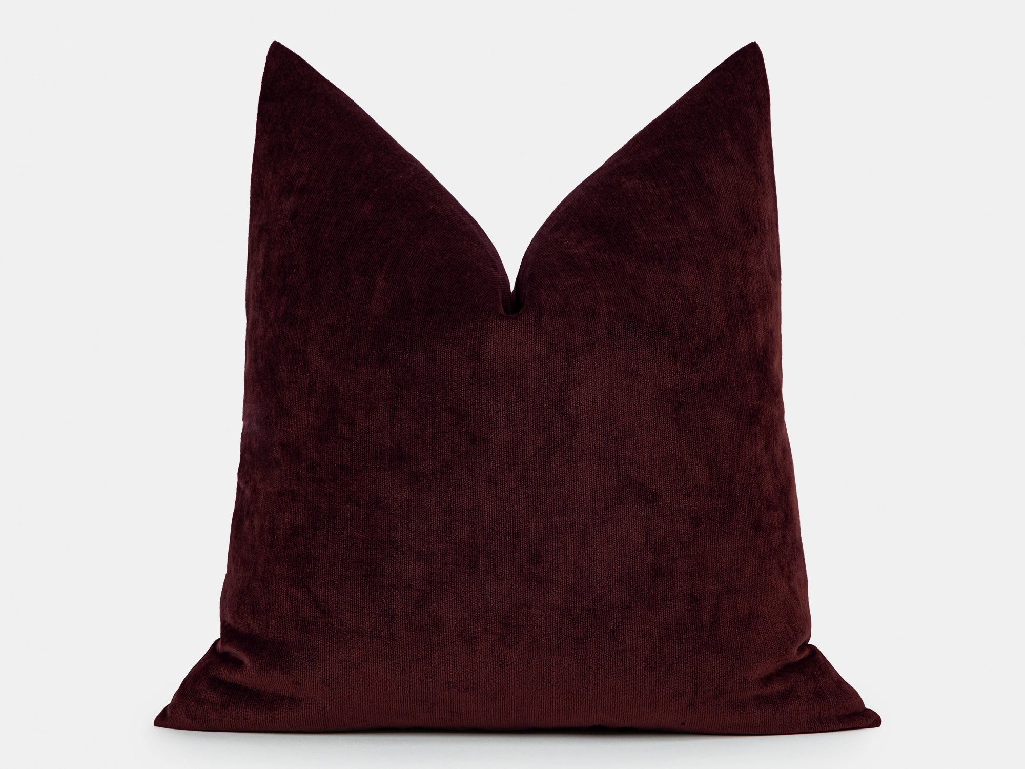 Burgundy Woven Pillow Cover - Lustre