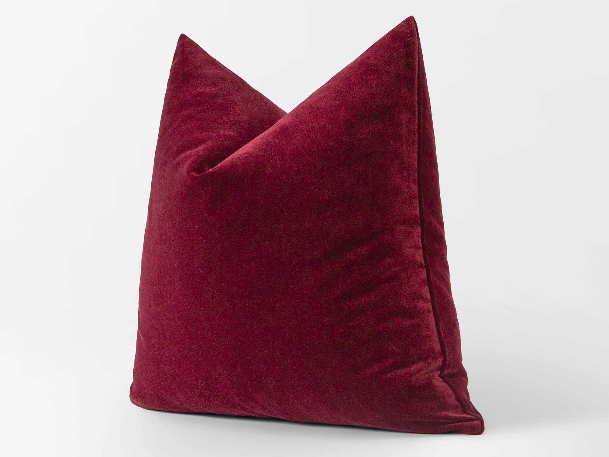 Burgundy Velvet Pillow Cover