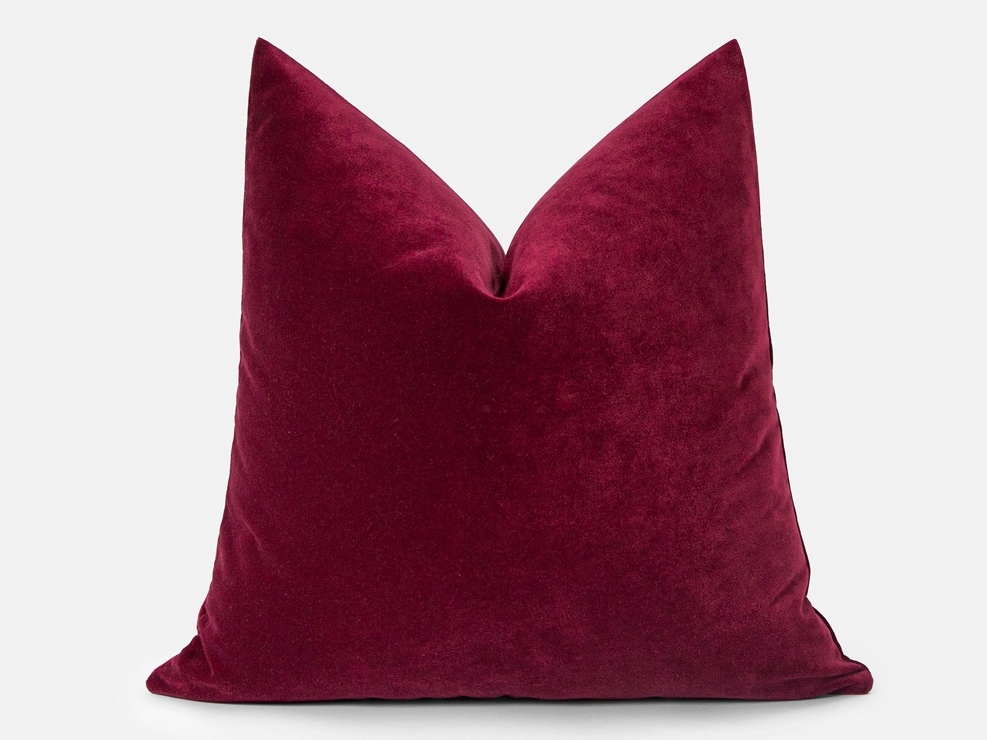 Burgundy Velvet Pillow Cover