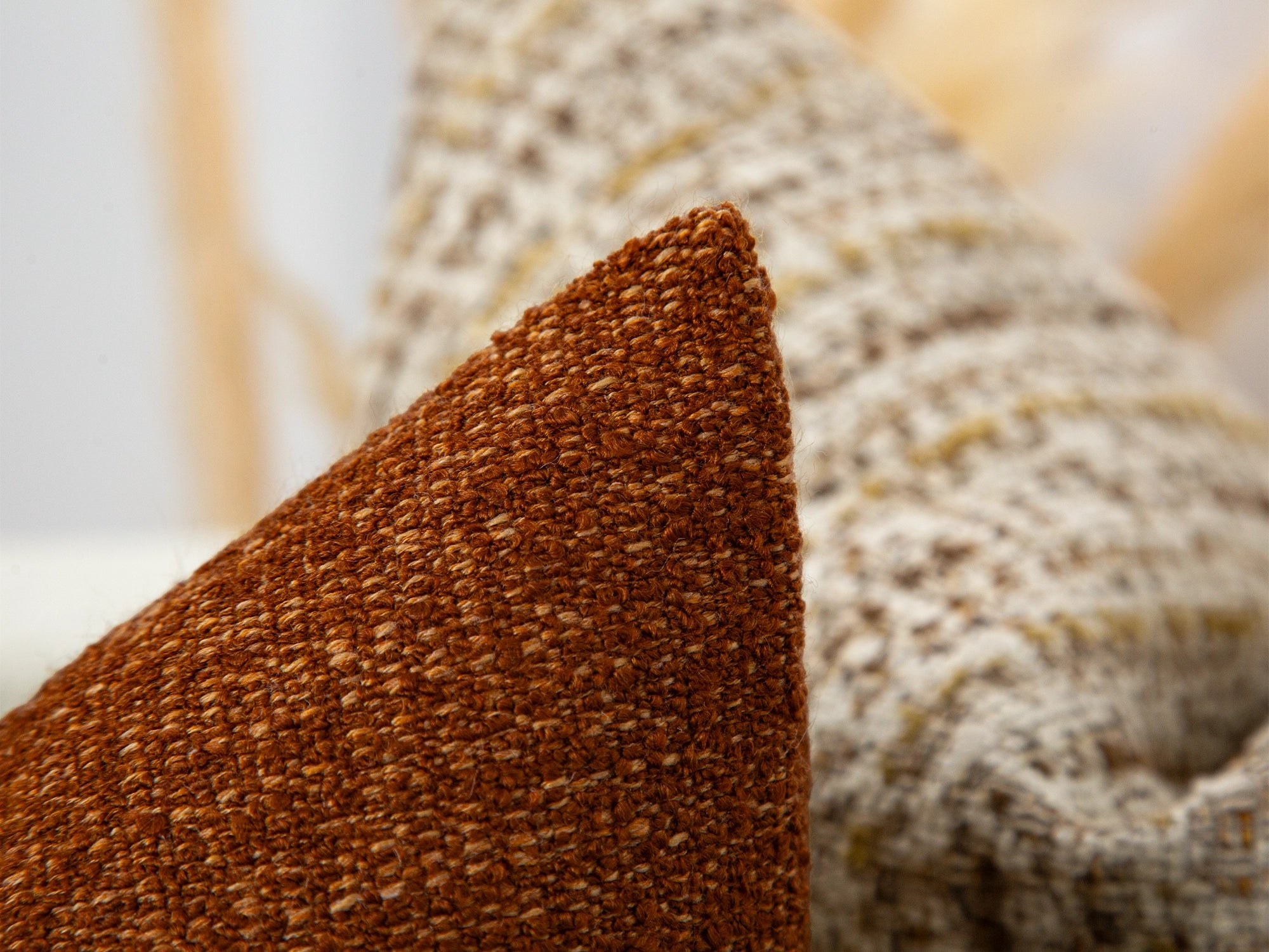 Burnt Copper Textured Pillow Cover
