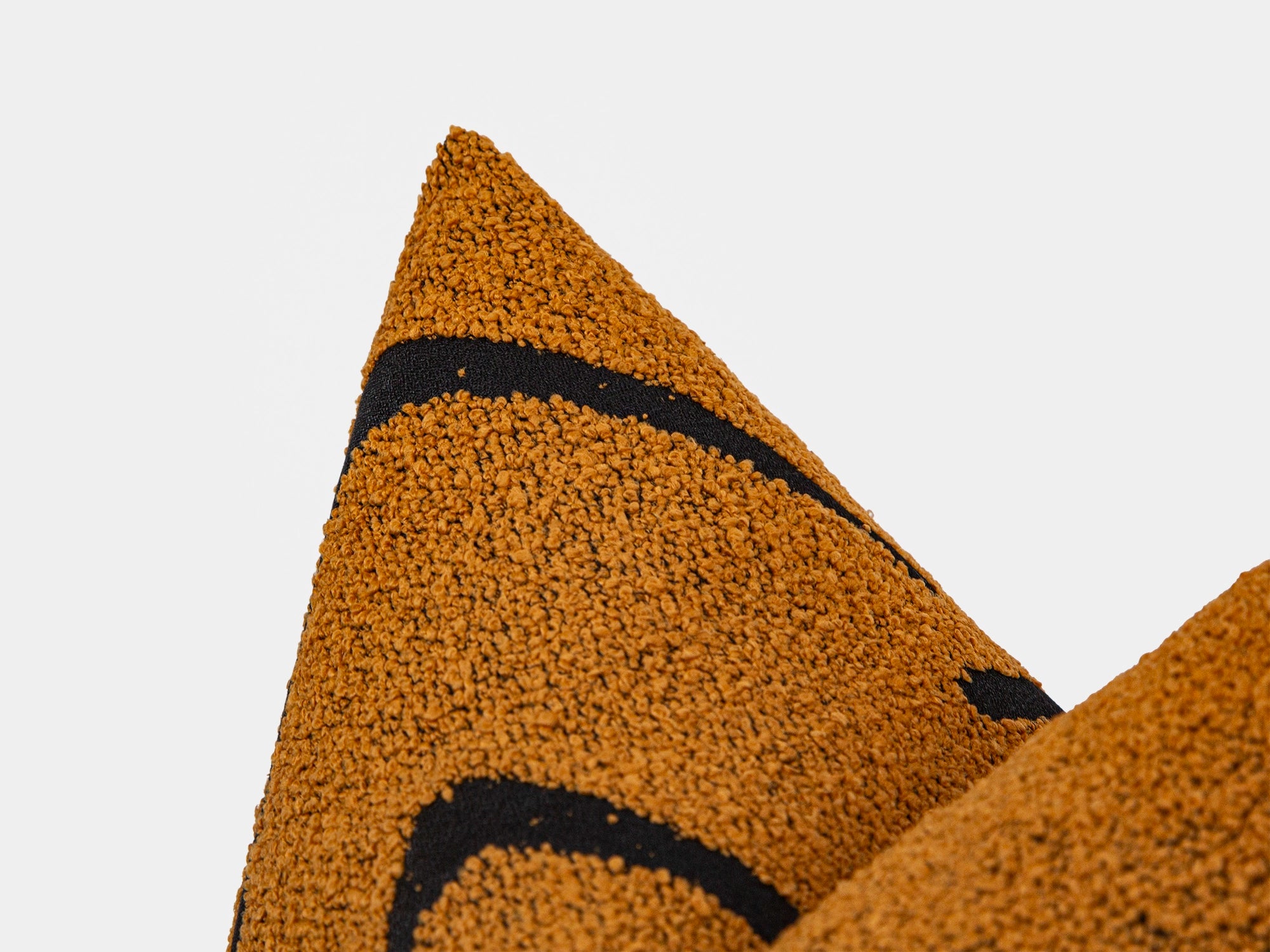 Burnt Orange Graffito Pillow Cover - Amorphous