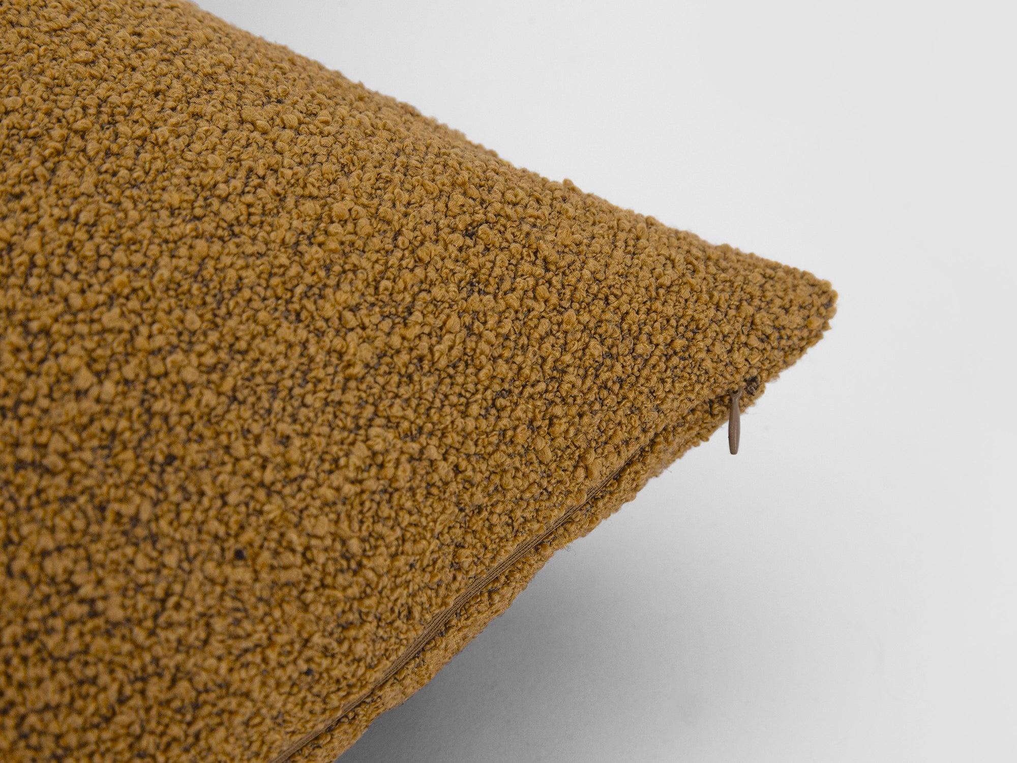 Burnt Orange Boucle Pillow Cover