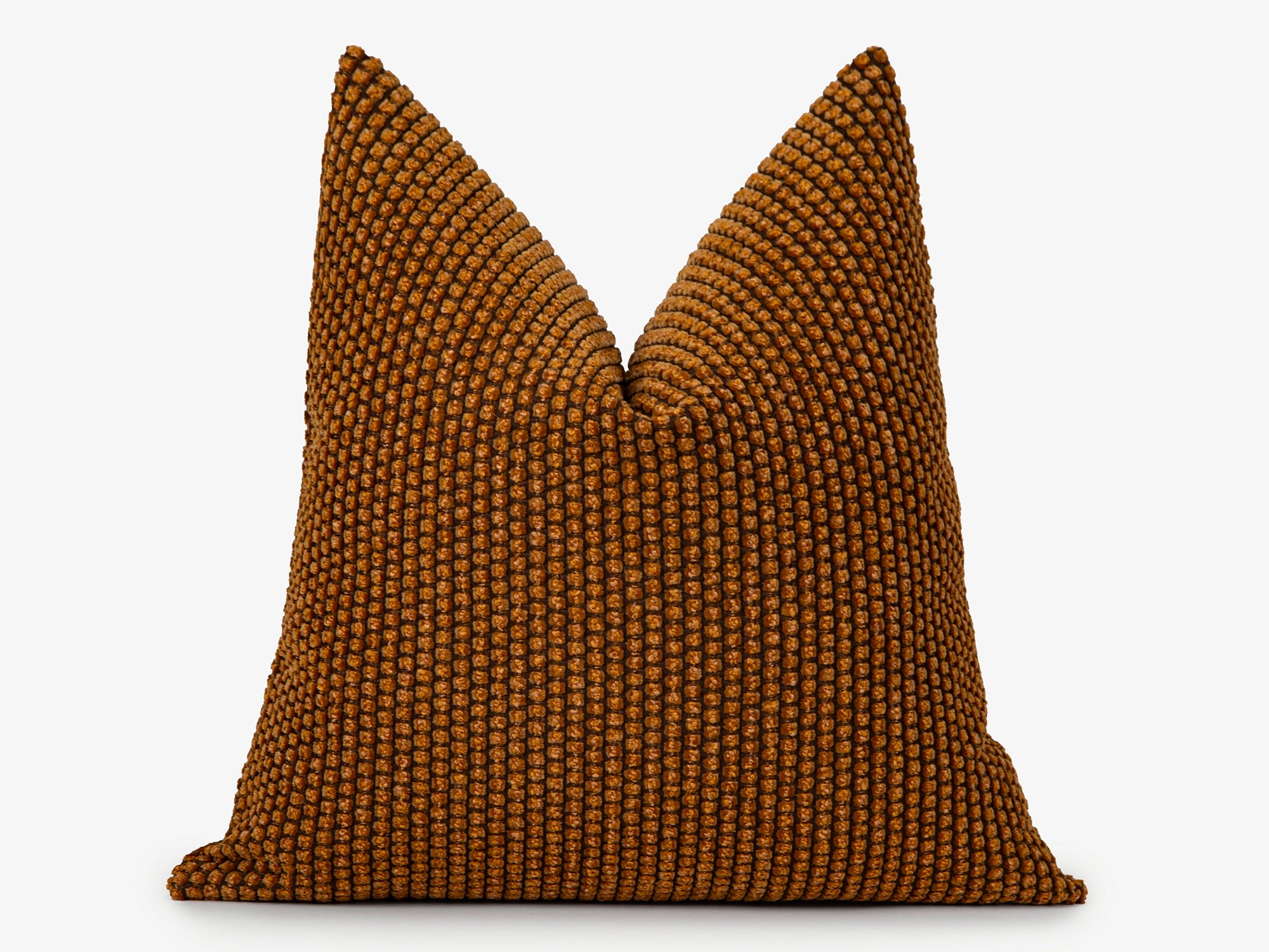 Burnt Orange Spotted Textured Pillow Cover