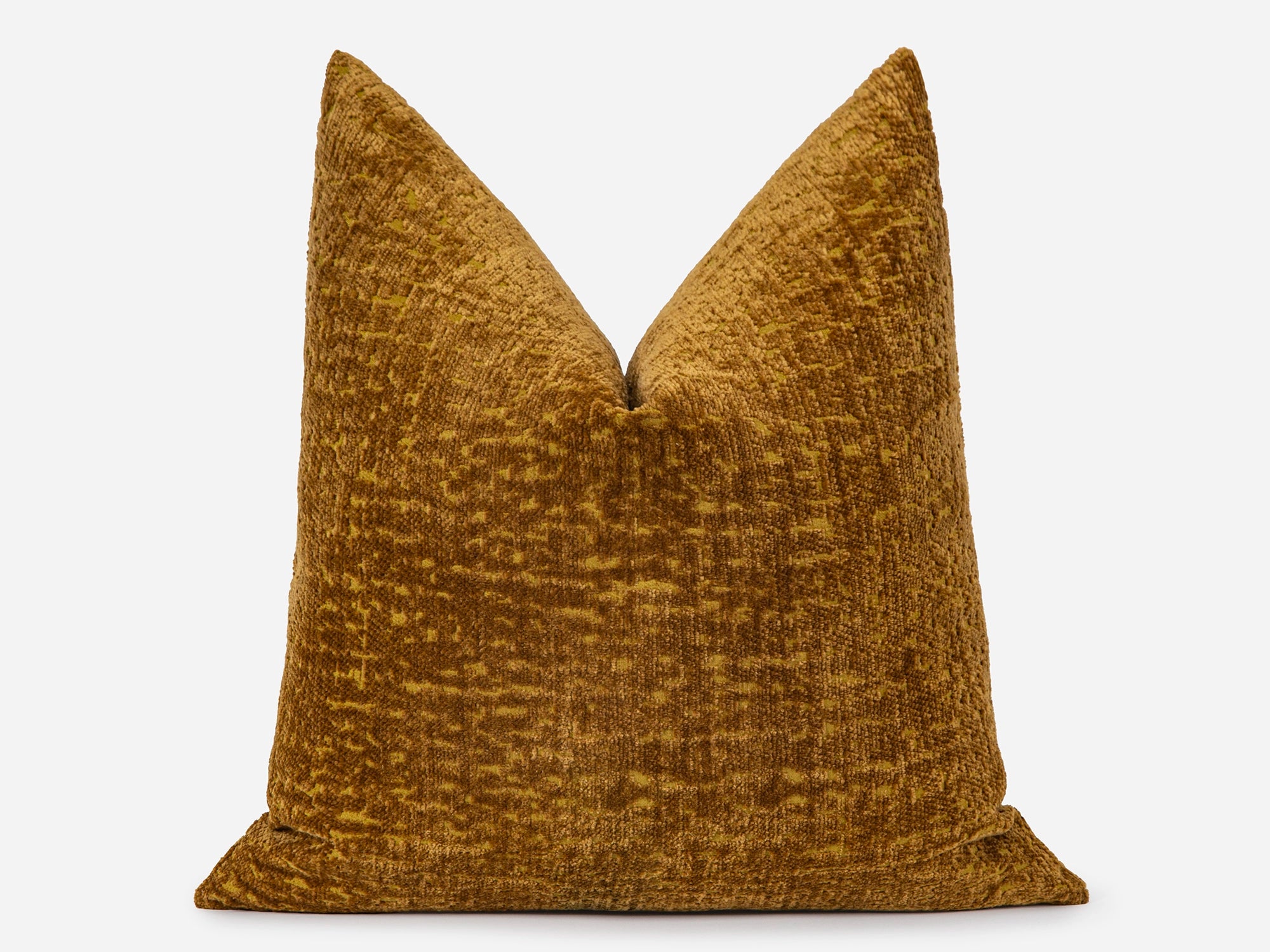 Amber Gold Tactile Textured Pillow Cover