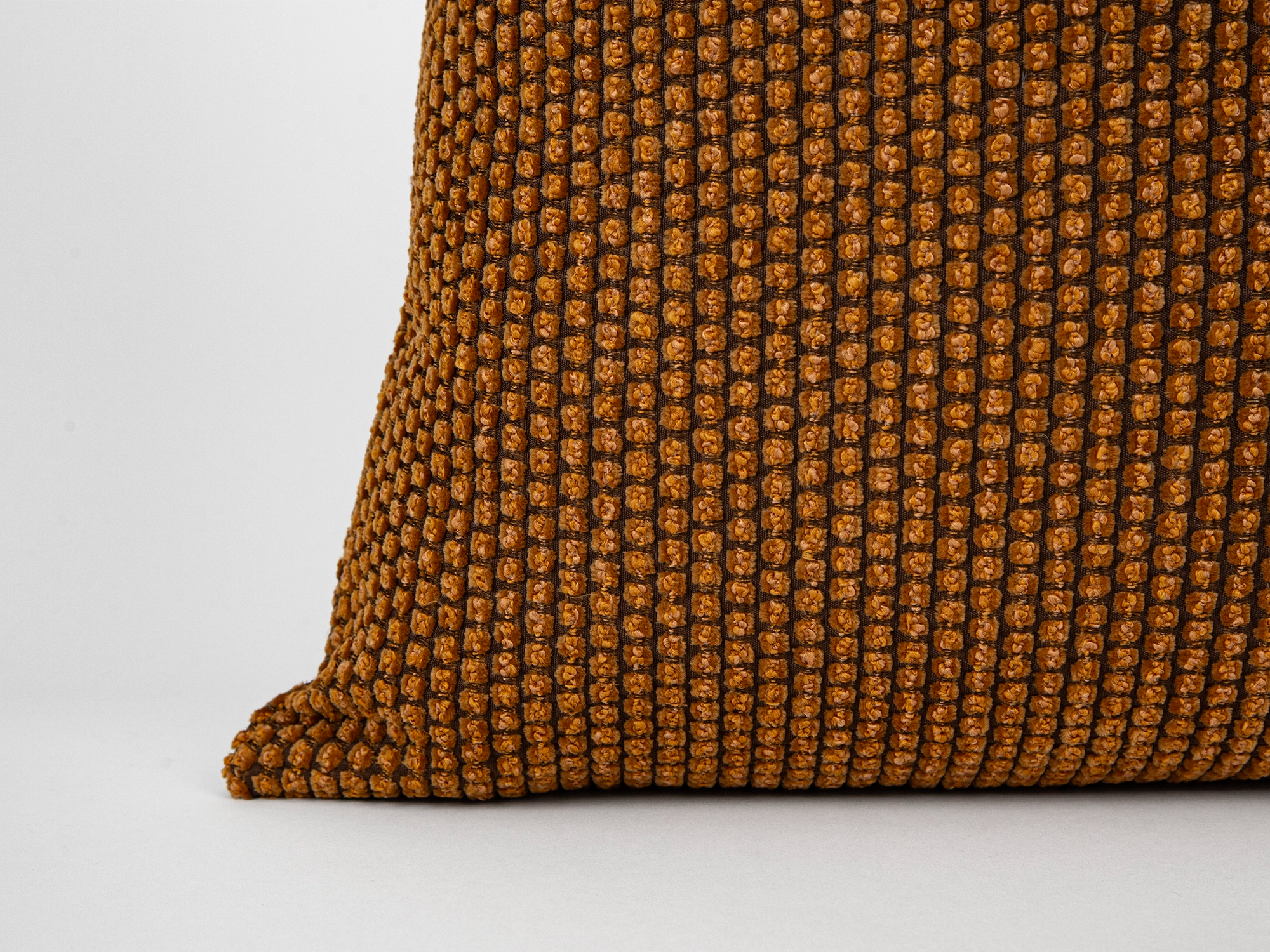 Burnt Orange Spotted Textured Pillow Cover