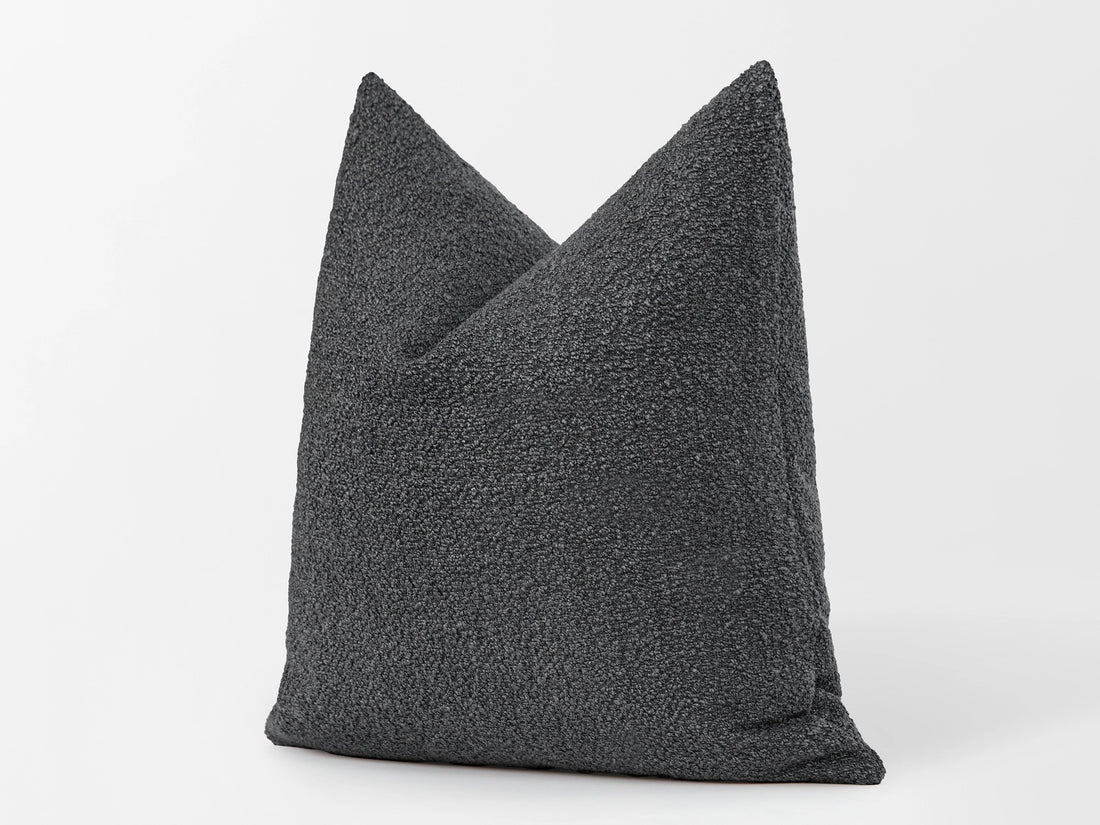 Charcoal Alpaca Pillow Cover