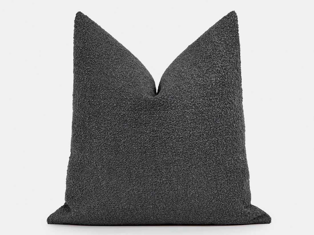 Charcoal Alpaca Pillow Cover
