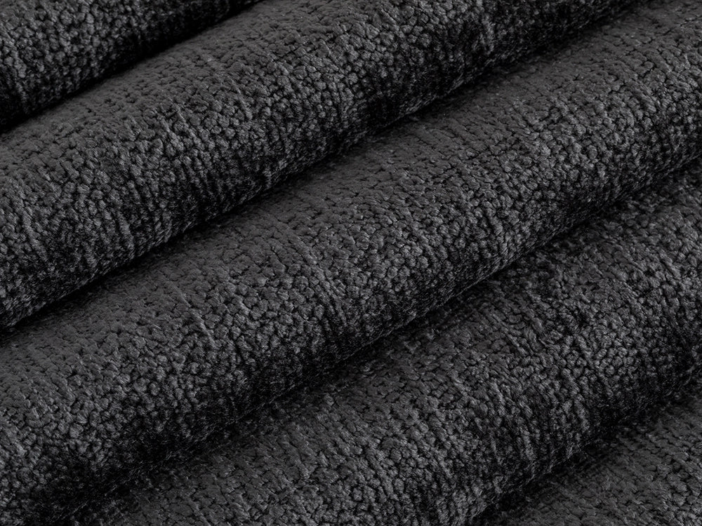 Charcoal Chenille Upholstery Fabric - Eloria