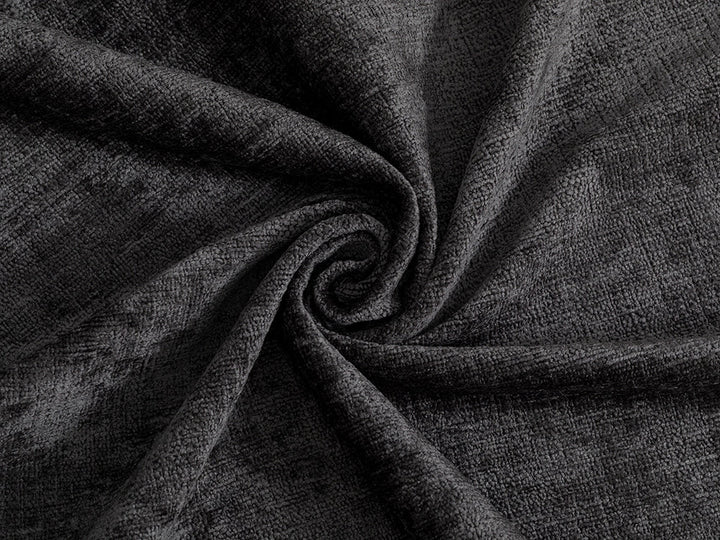 Charcoal Chenille Upholstery Fabric - Eloria
