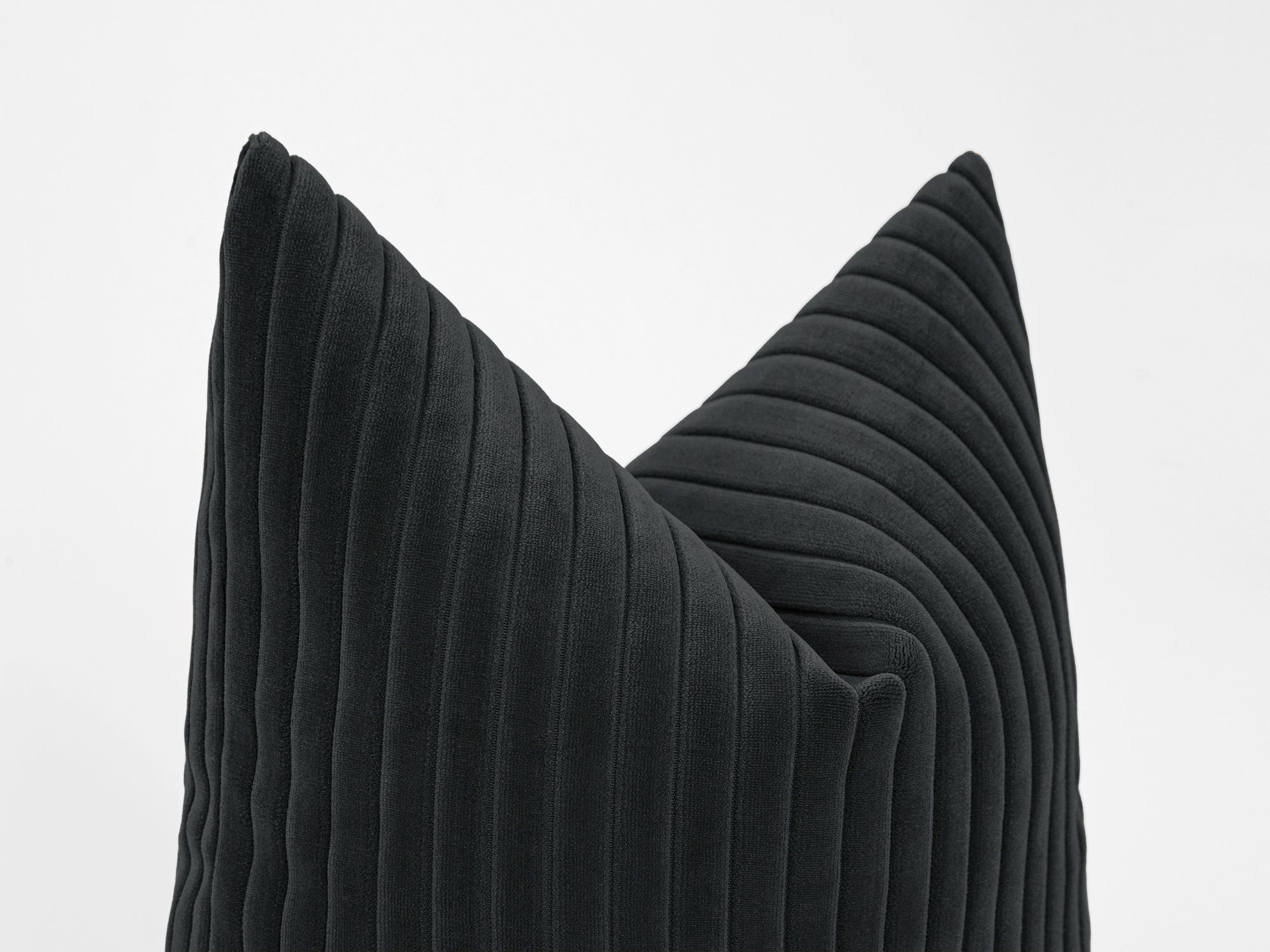 Charcoal Corduroy Velvet Pillow Cover