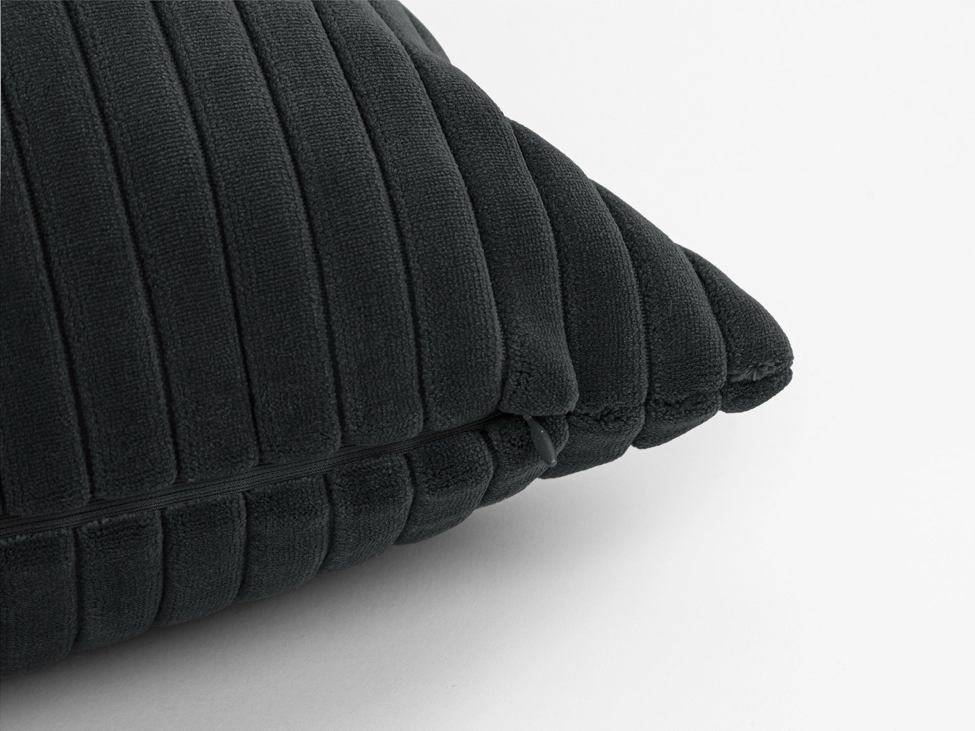 Charcoal Corduroy Velvet Pillow Cover