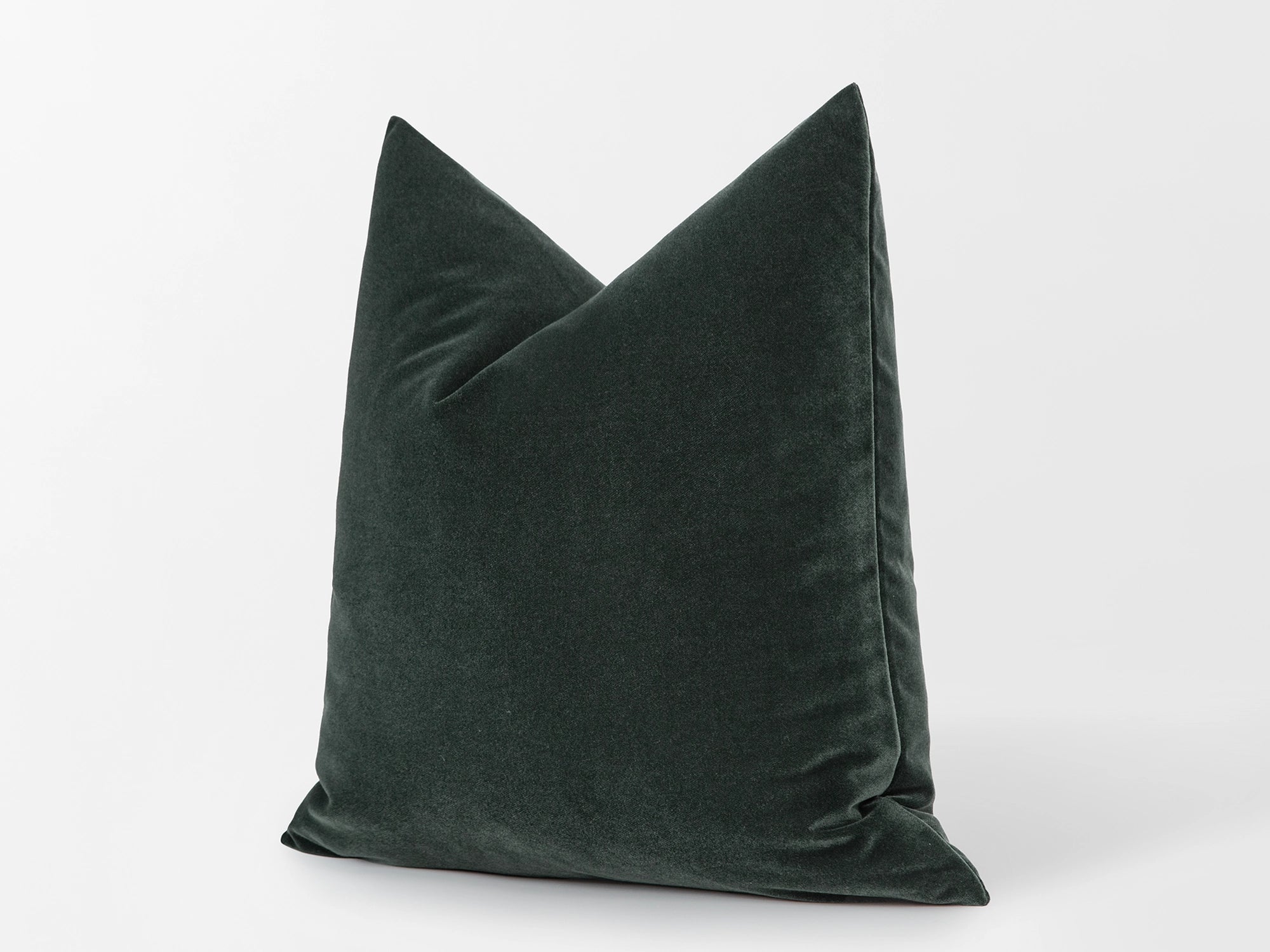 Charcoal Green Velvet Pillow Cover