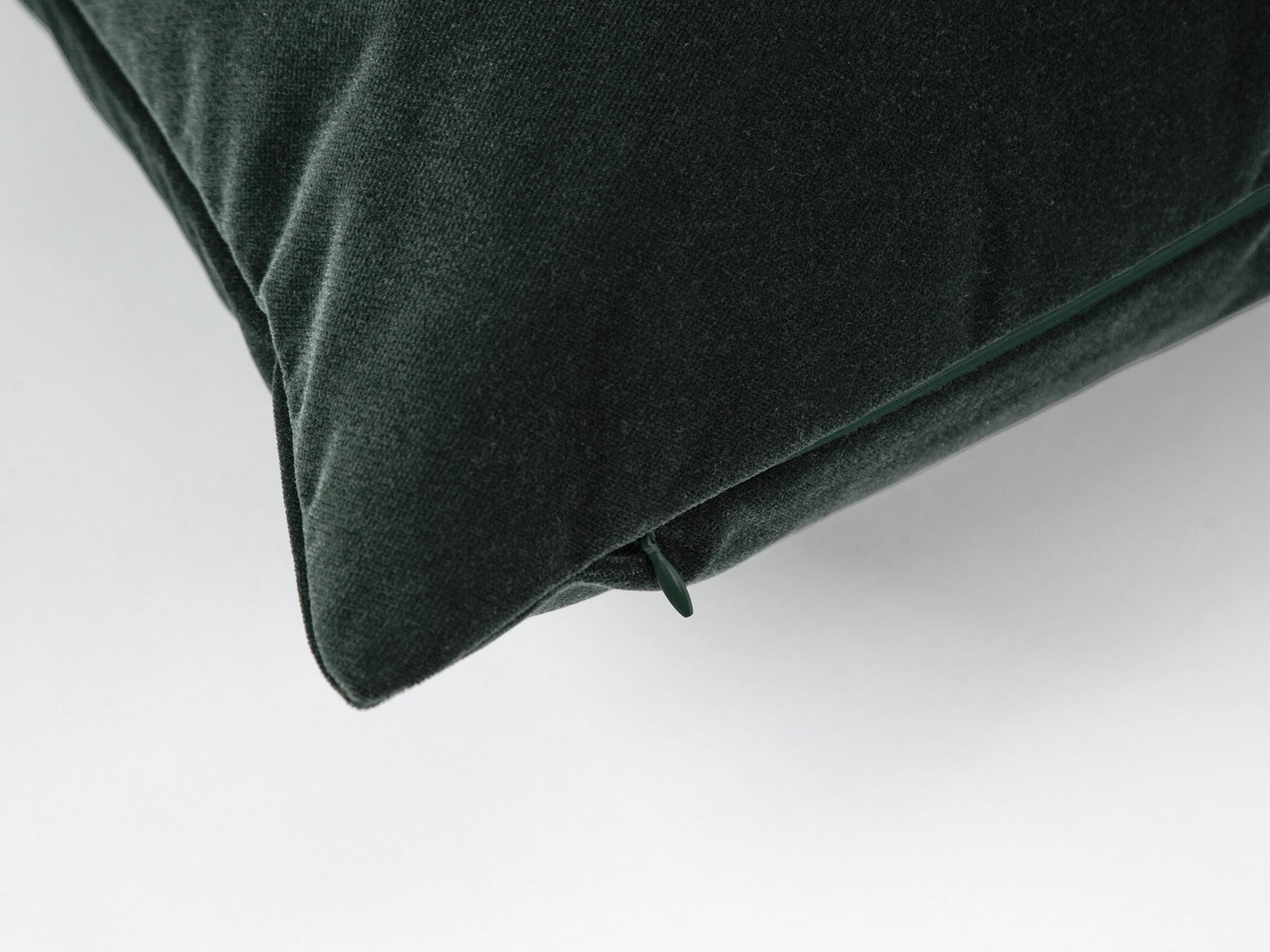 Charcoal Green Velvet Pillow Cover