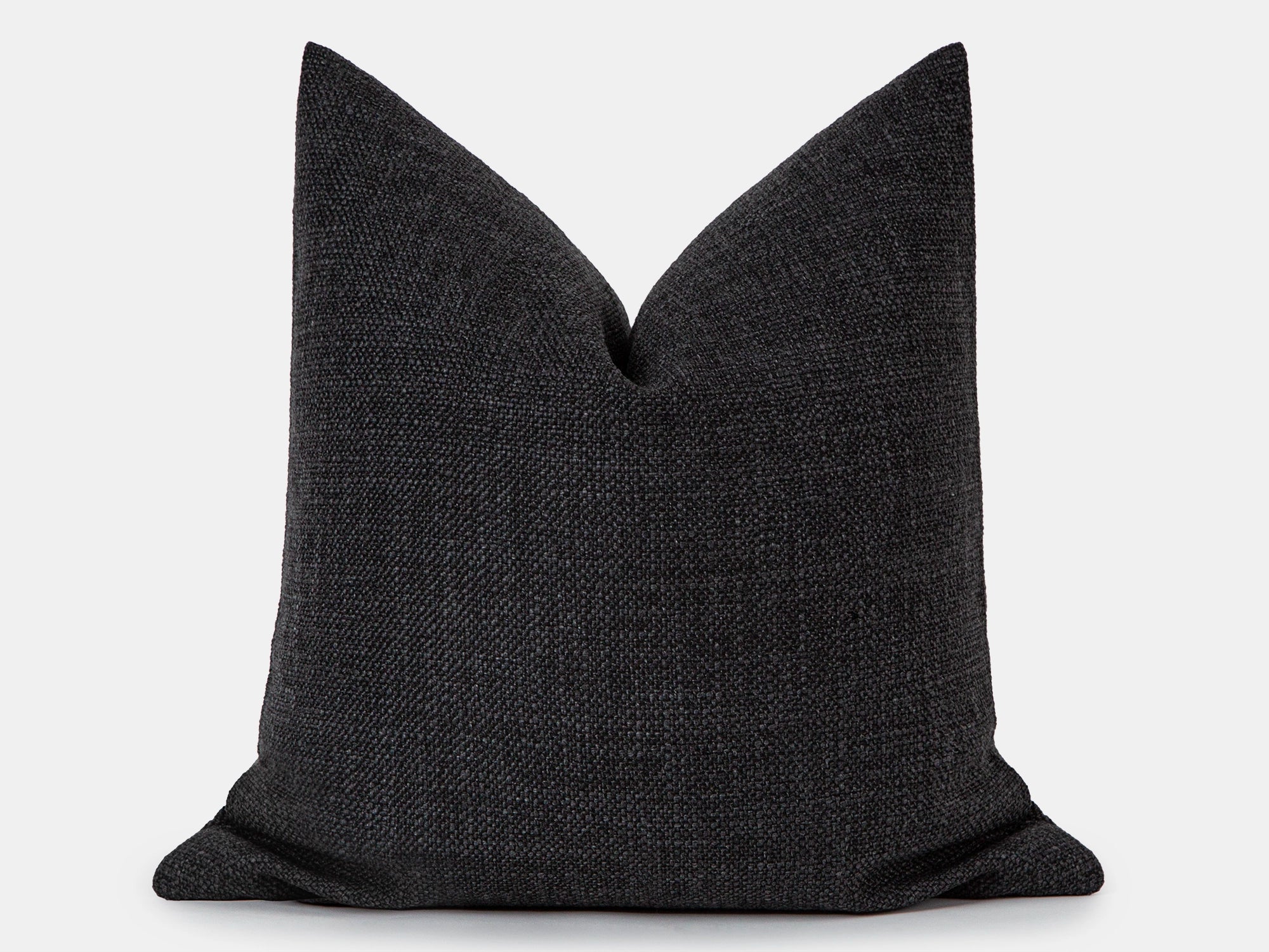 Charcoal Linen Pillow Cover