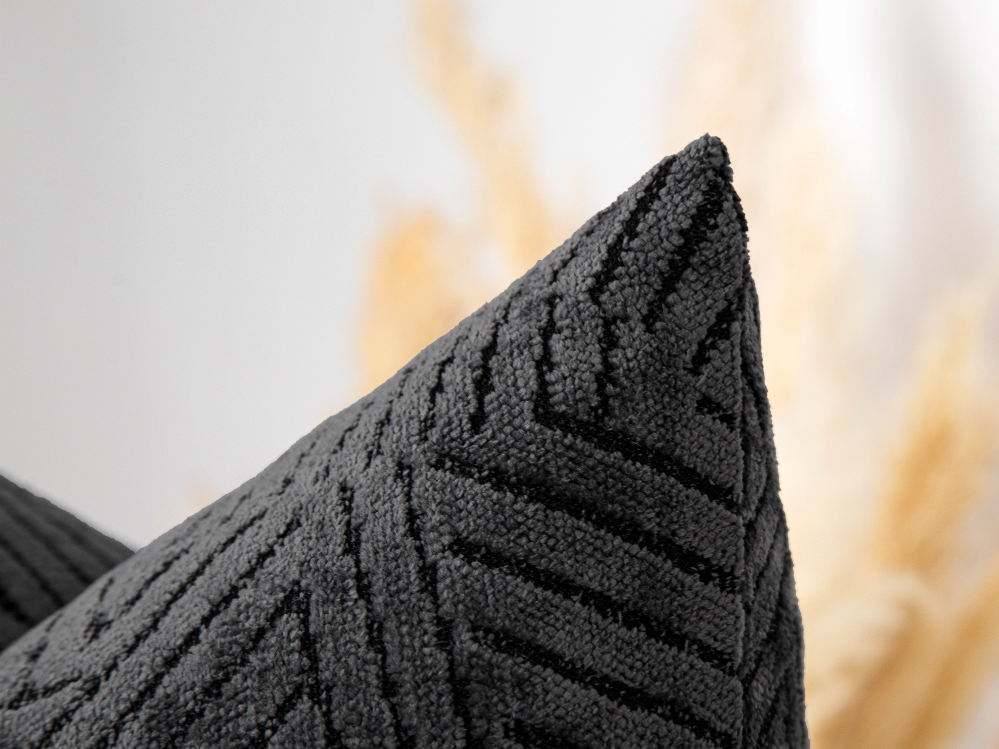 Charcoal Geometric Pillow Cover