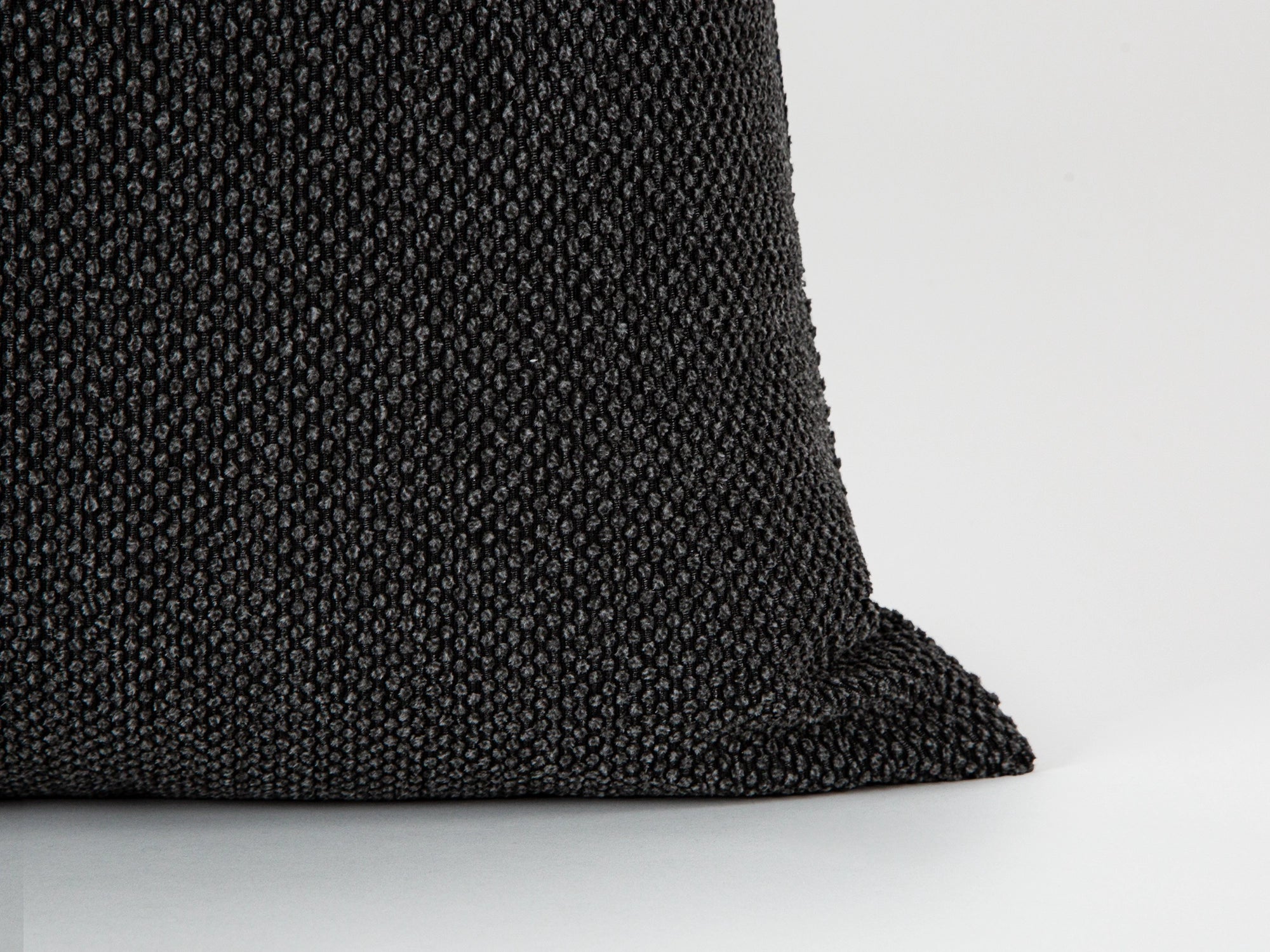 Textured Charcoal Pillow Cover