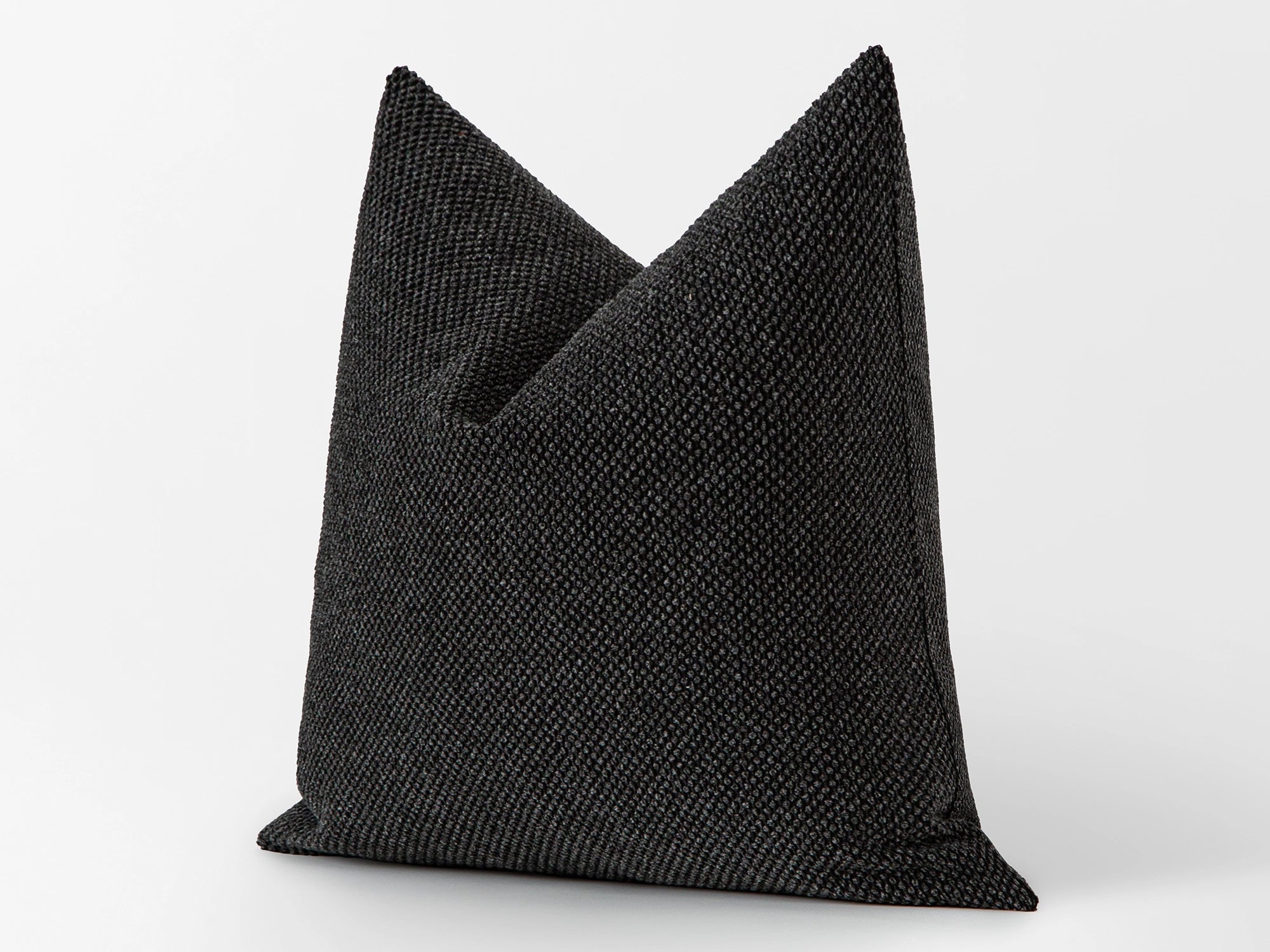 Textured Charcoal Pillow Cover