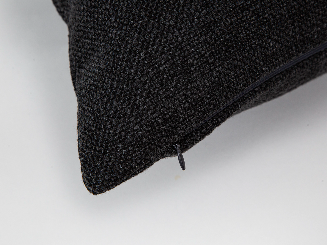 Charcoal Linen Pillow Cover