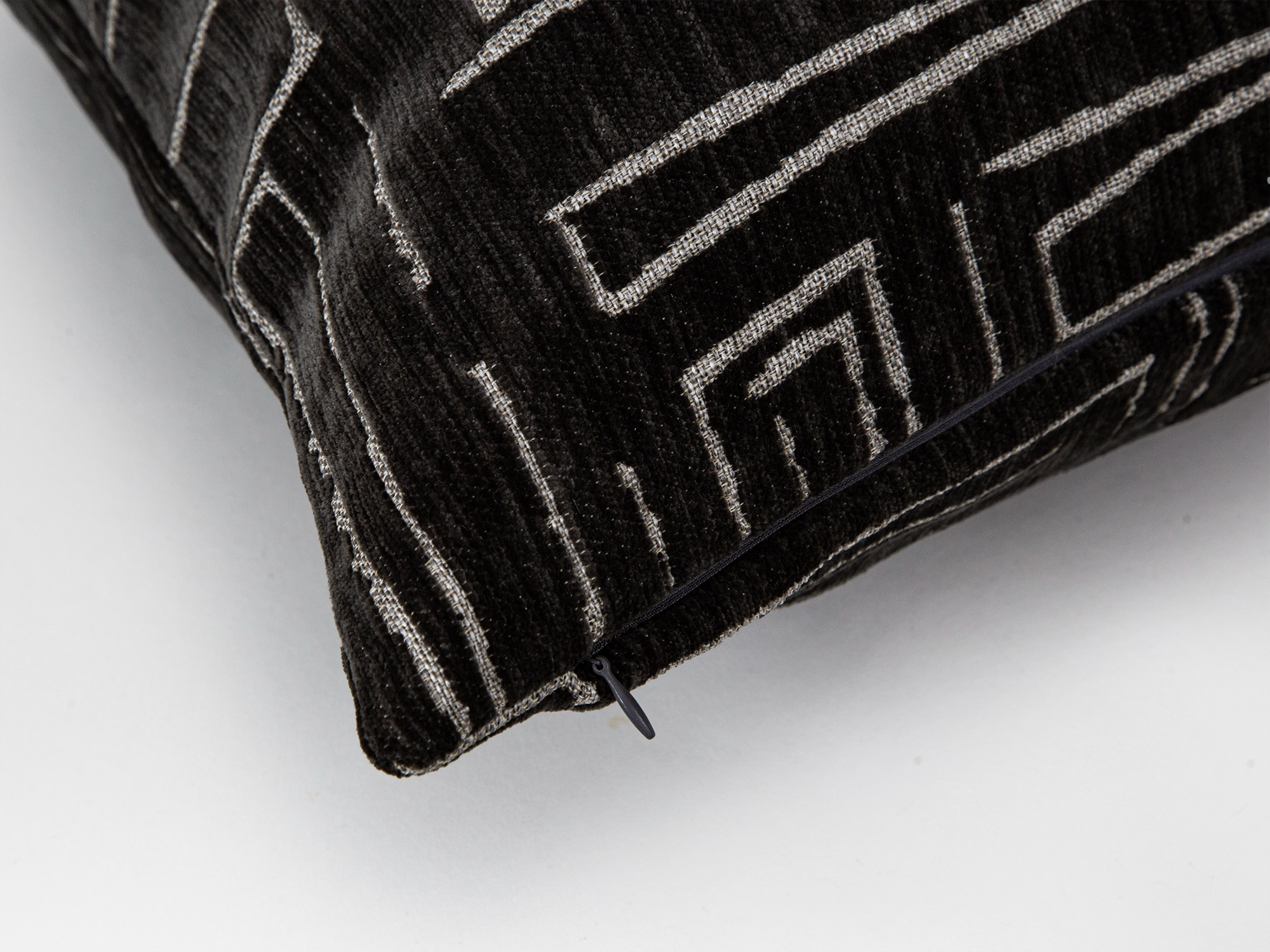 Charcoal Abstract Pillow Cover