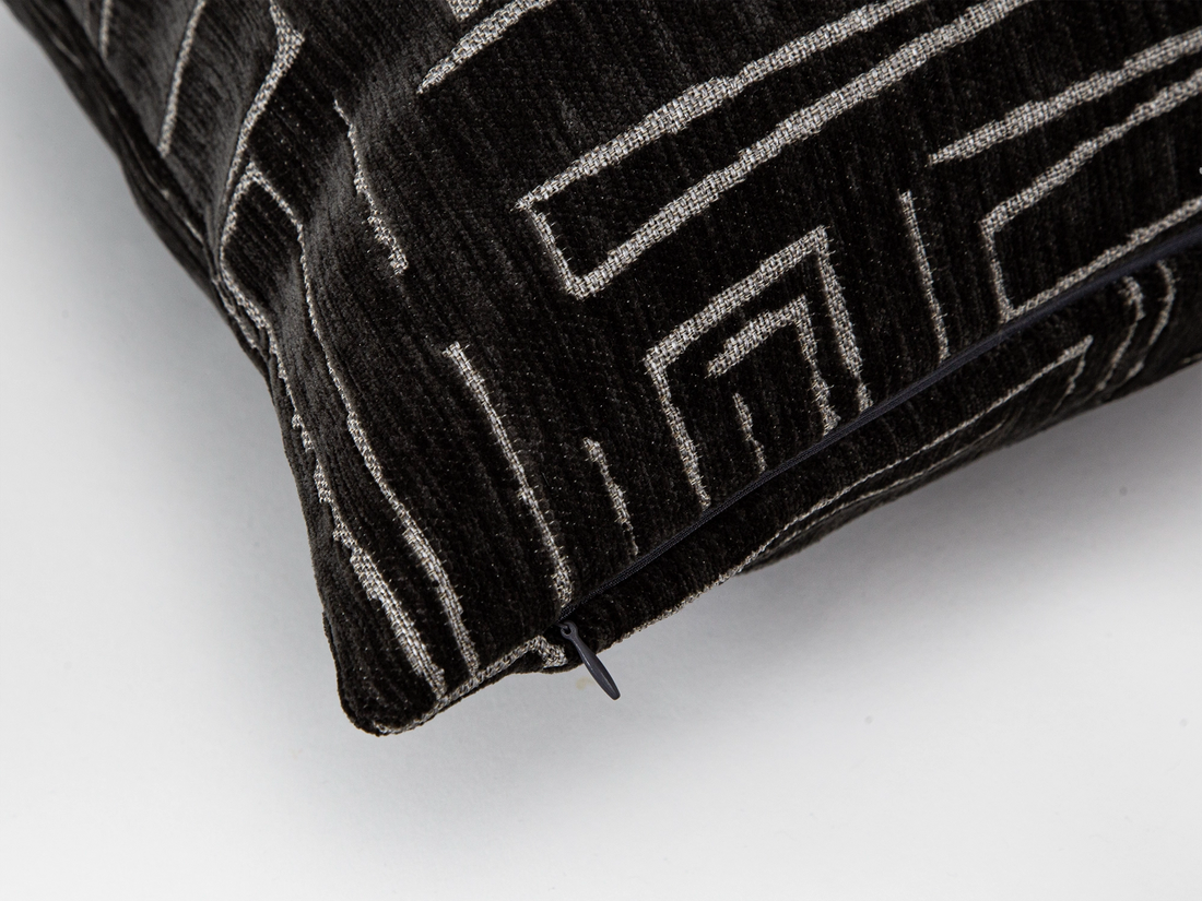 Charcoal Abstract Pillow Cover