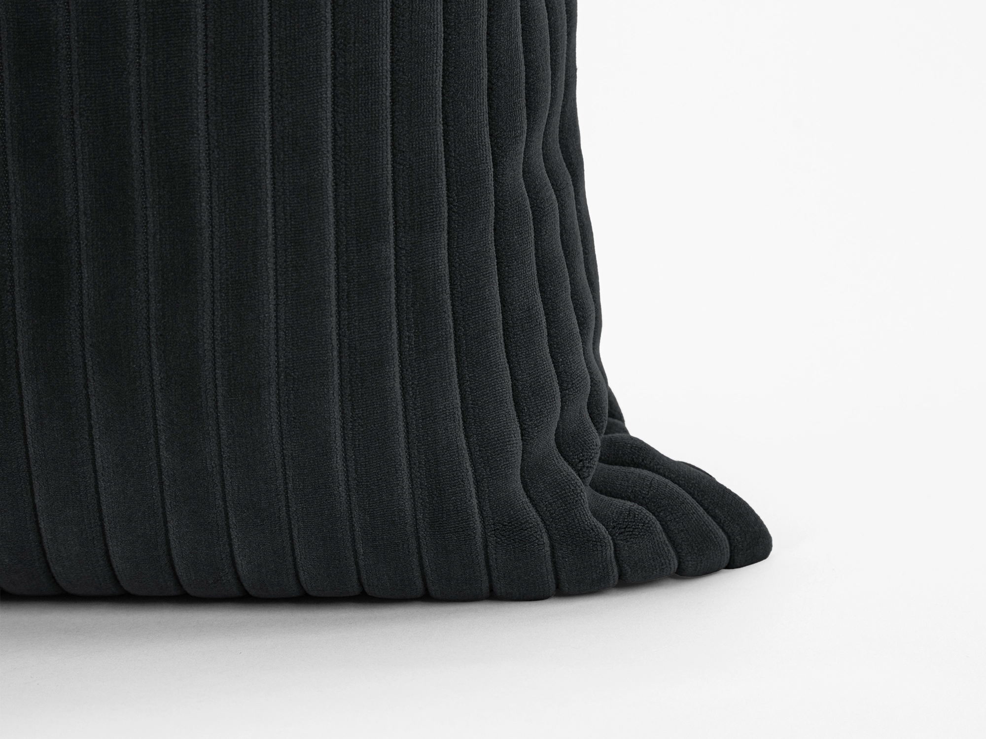 Charcoal Corduroy Velvet Pillow Cover