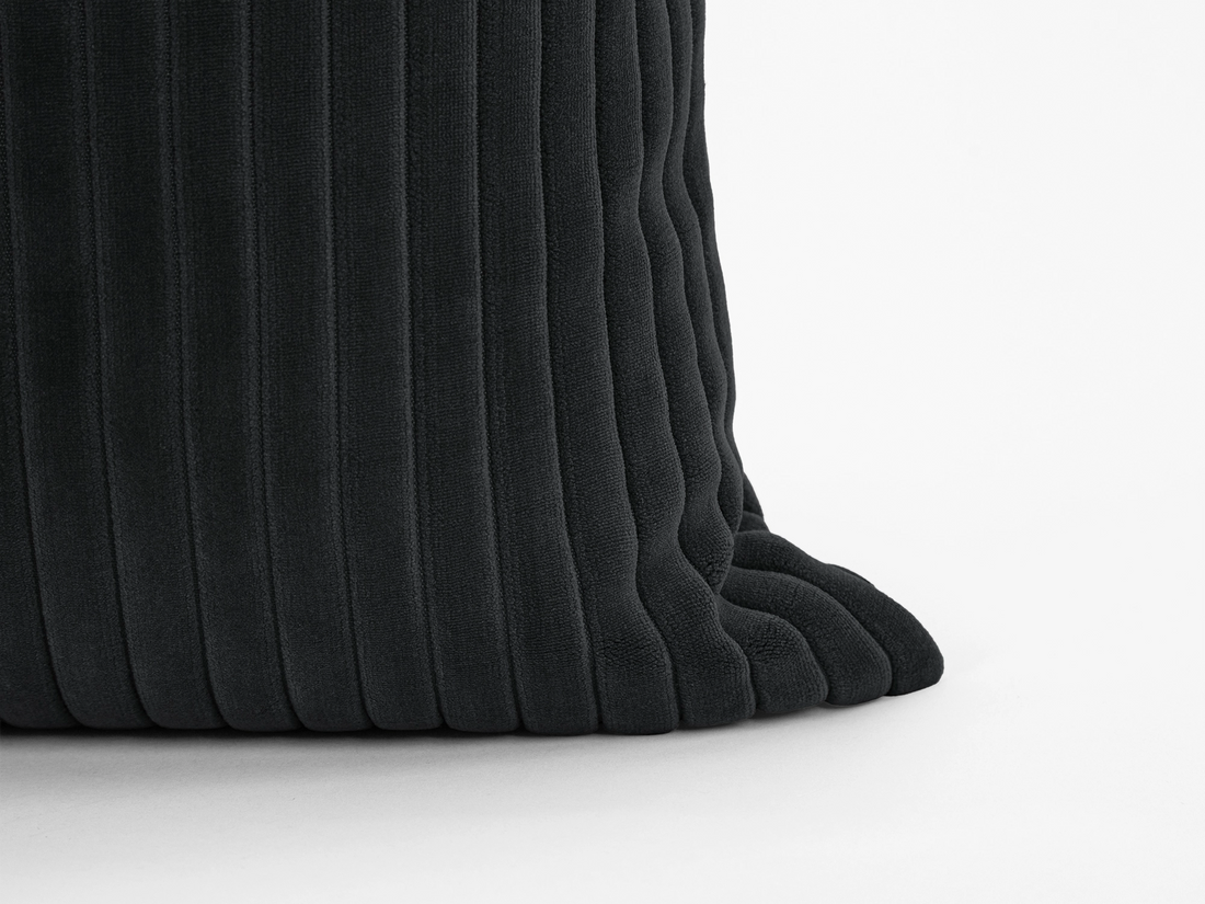 Charcoal Corduroy Velvet Pillow Cover