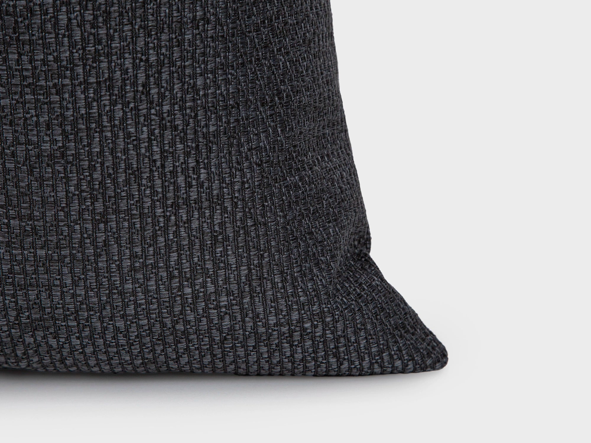 Charcoal Linen Woven Pillow Cover