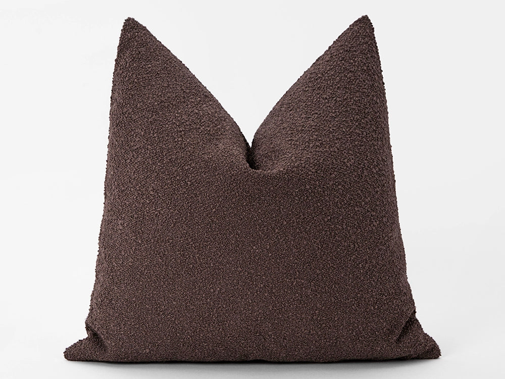 Chestnut Boucle Pillow Cover