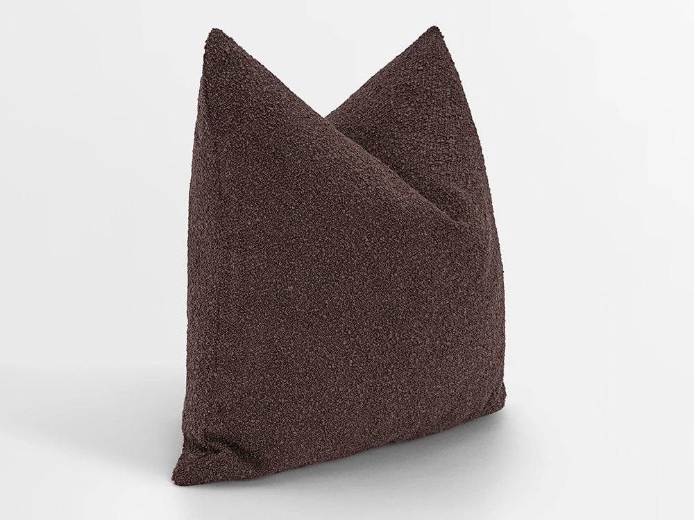 Chestnut Boucle Pillow Cover