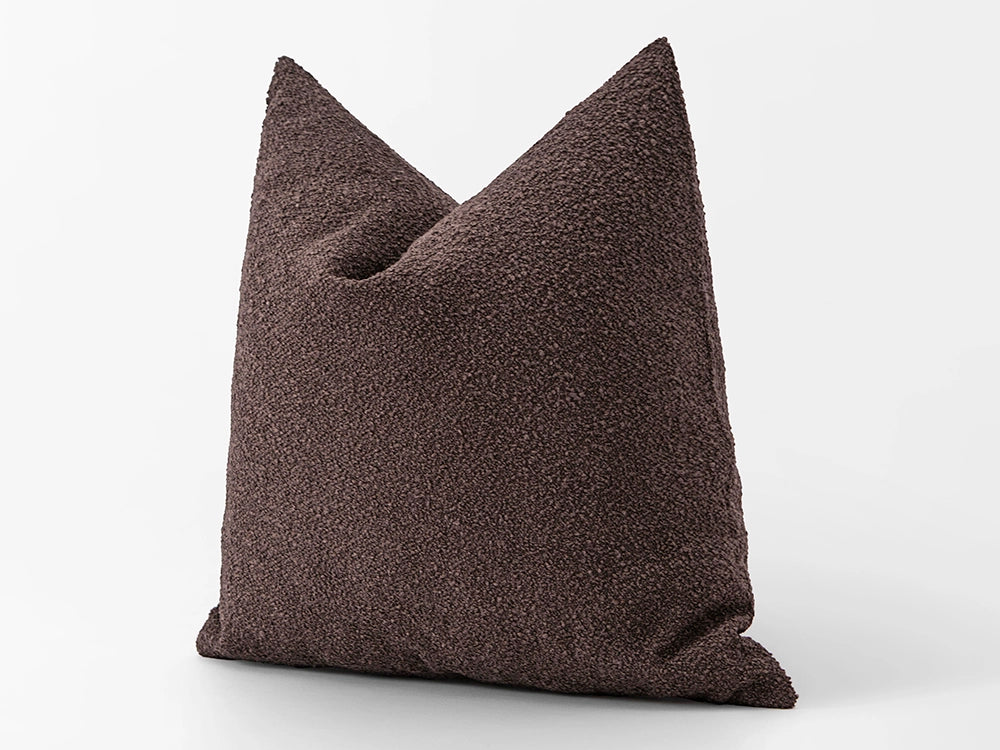 Chestnut Boucle Pillow Cover