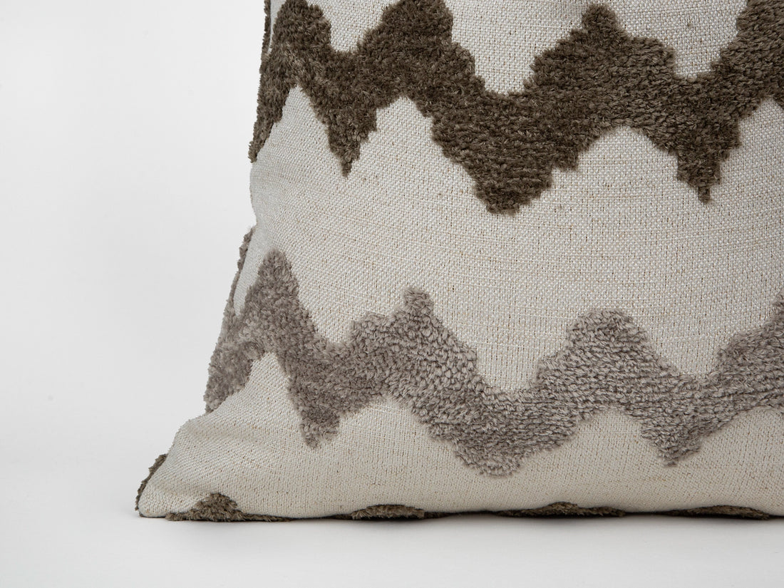 Neutral Chevron Pillow Cover - Textured & Soft