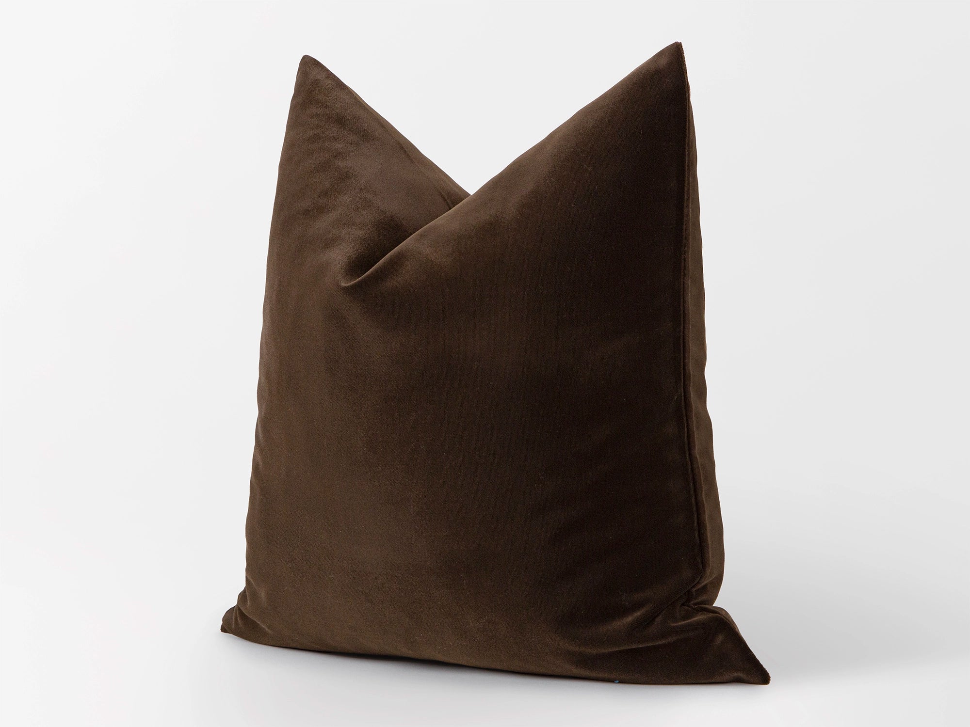 Chocolate Brown Velvet Pillow Cover