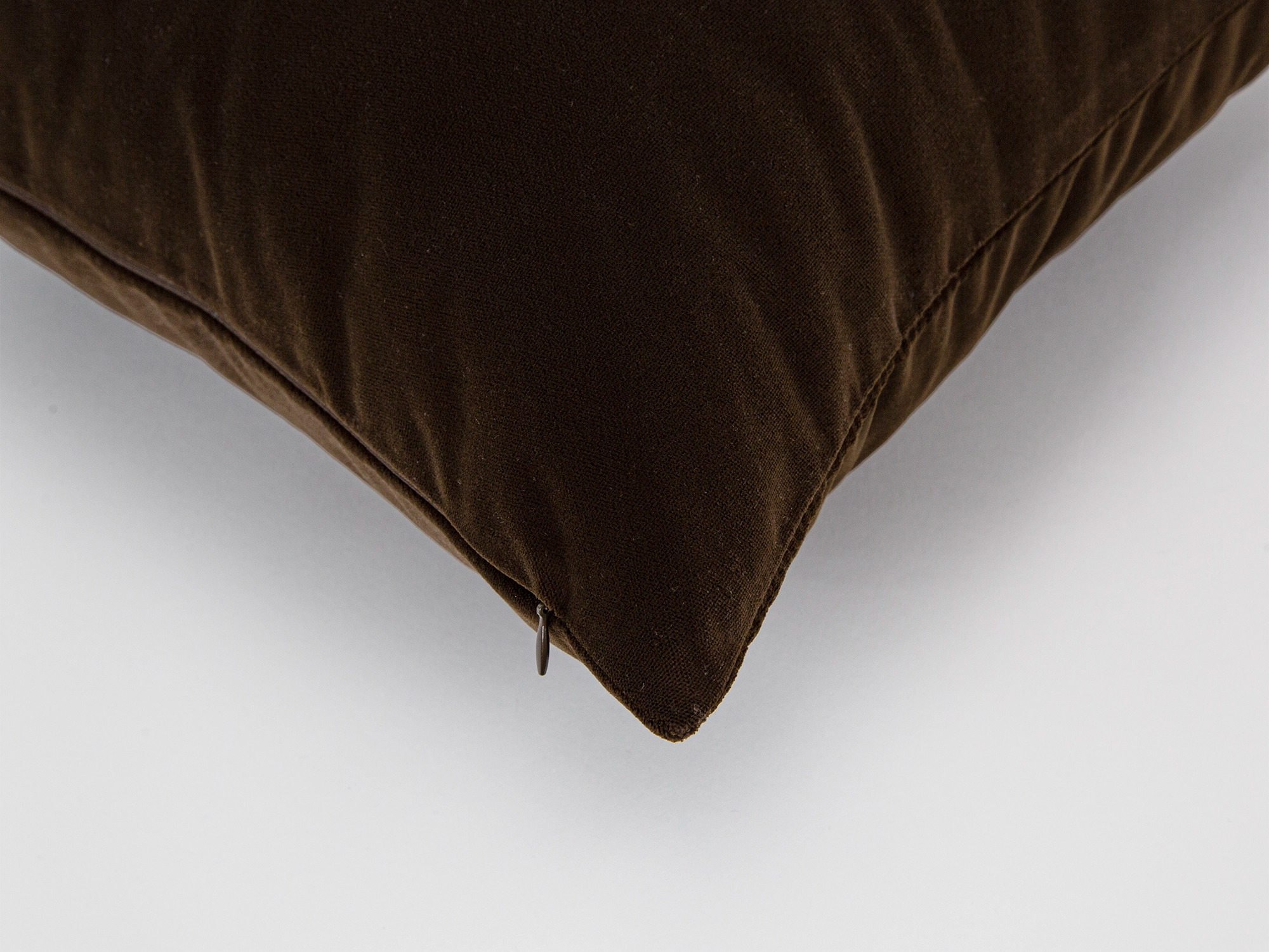 Chocolate Brown Velvet Pillow Cover