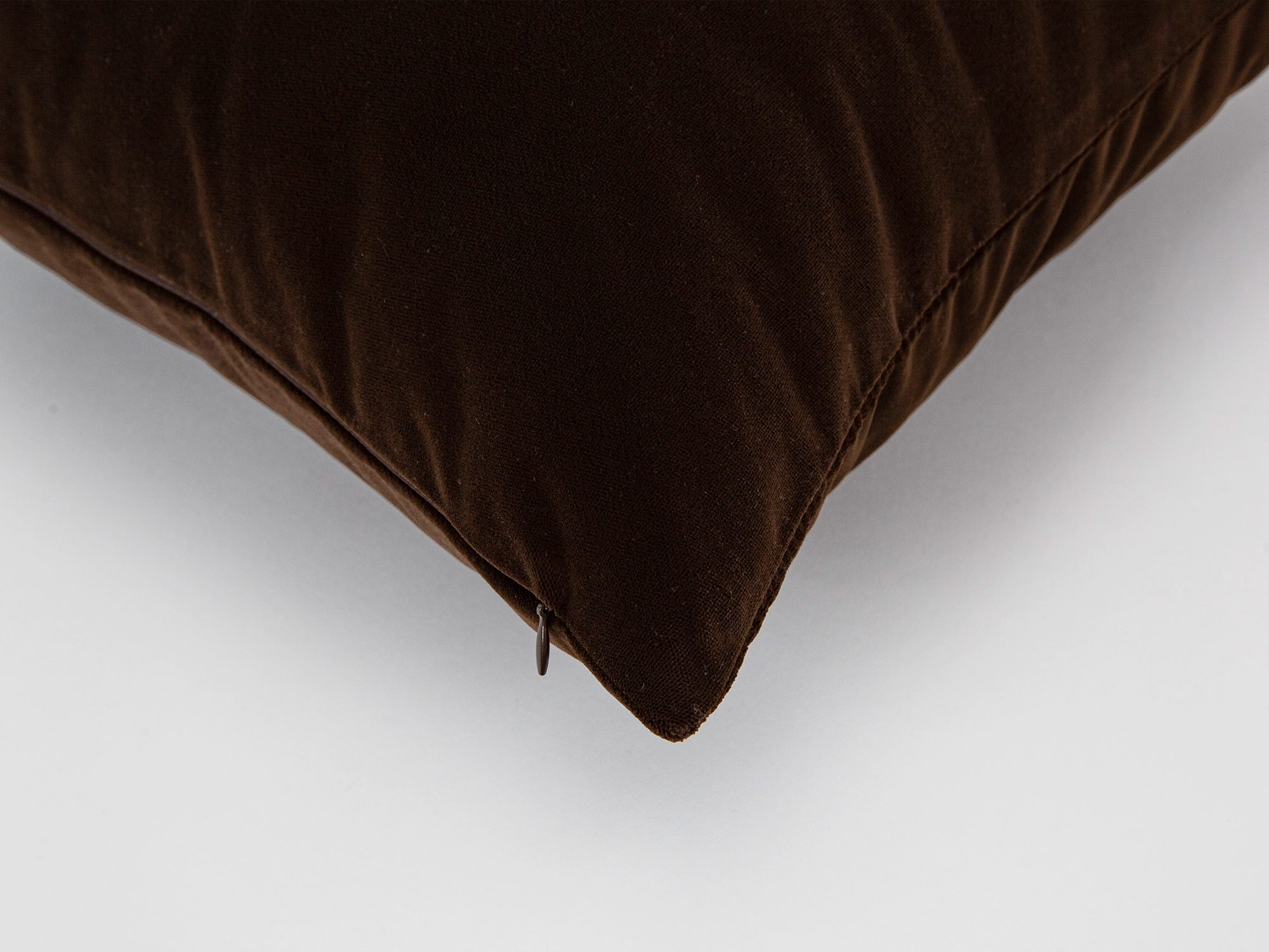 Chocolate Brown Velvet Pillow Cover