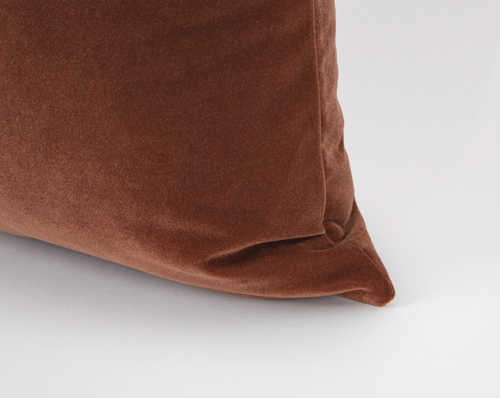 Cinnamon Brown Velvet Pillow Cover