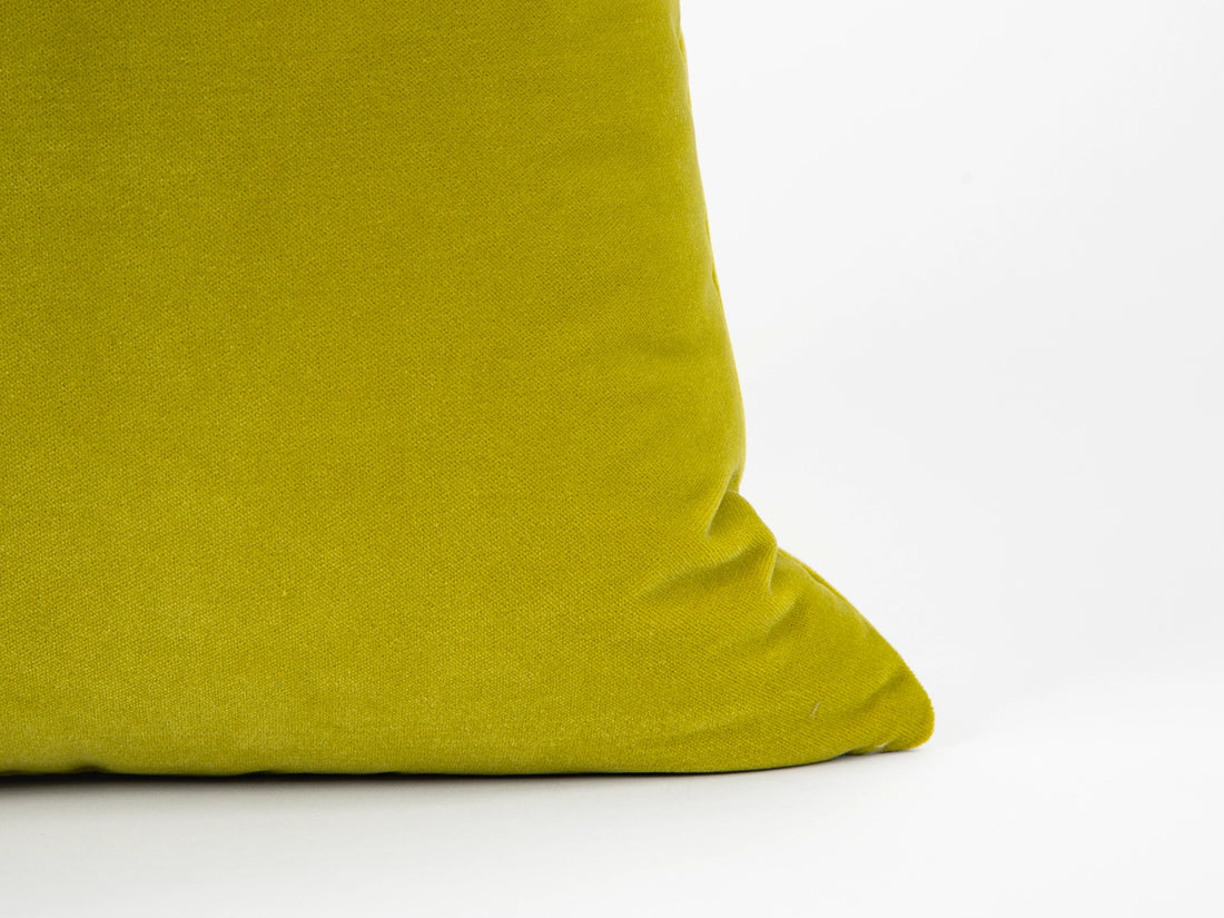 Citron Velvet Pillow Cover