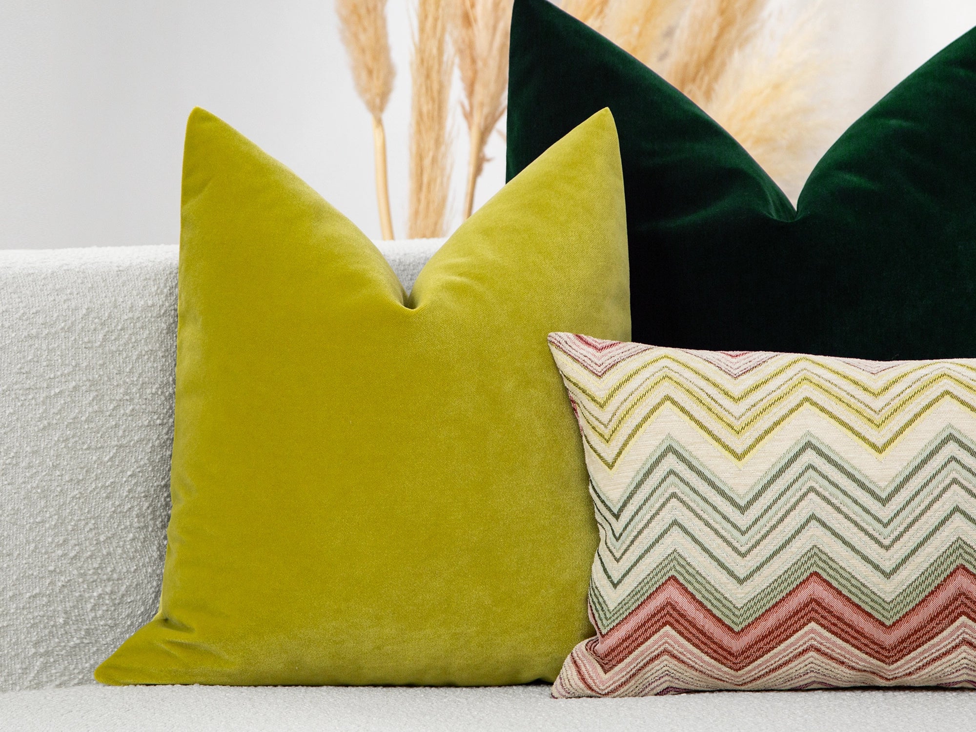 Citron Velvet Pillow Cover