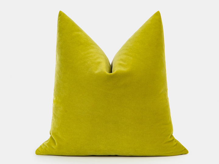Citron Velvet Pillow Cover