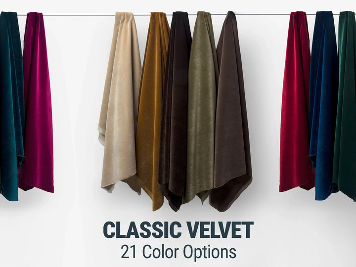 Velvet Upholstery Fabrics | 21 Color Options