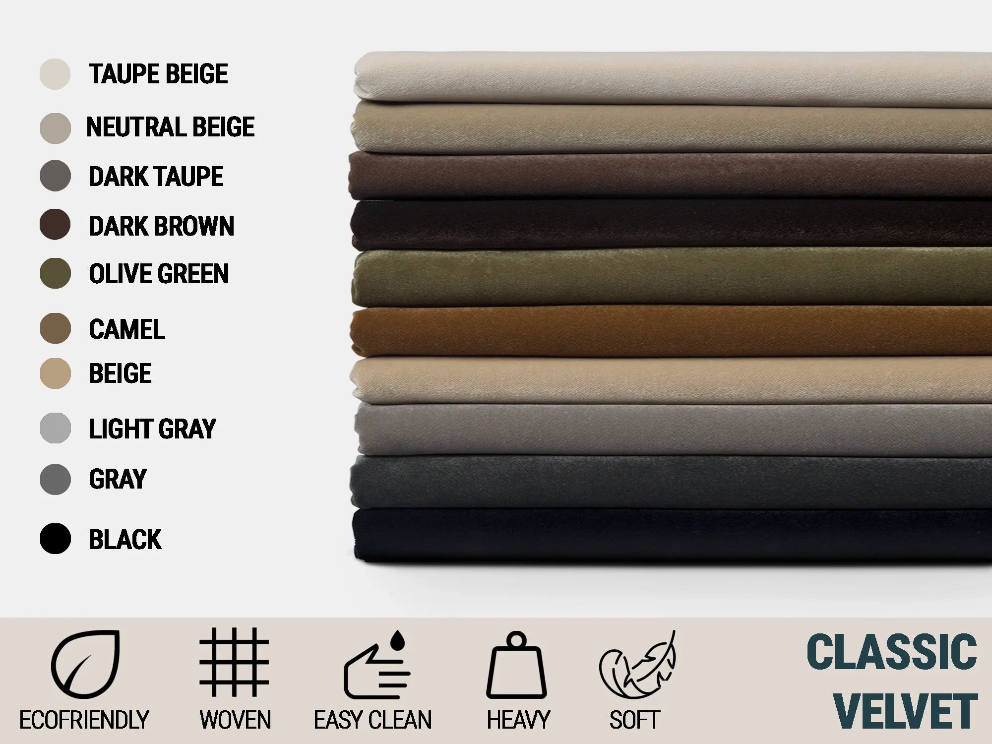 Camel Velvet Upholstery Fabric - Classic Velvet