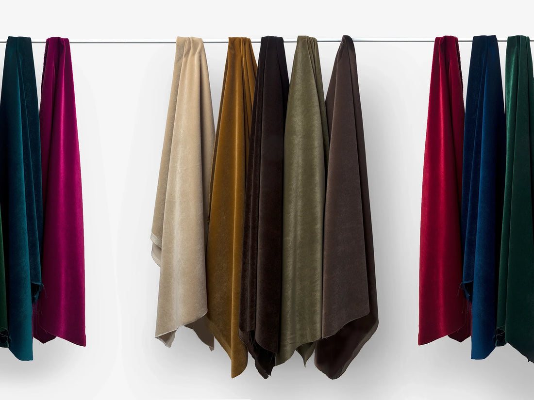 Olive Green Velvet Upholstery Fabric - Classic Velvet