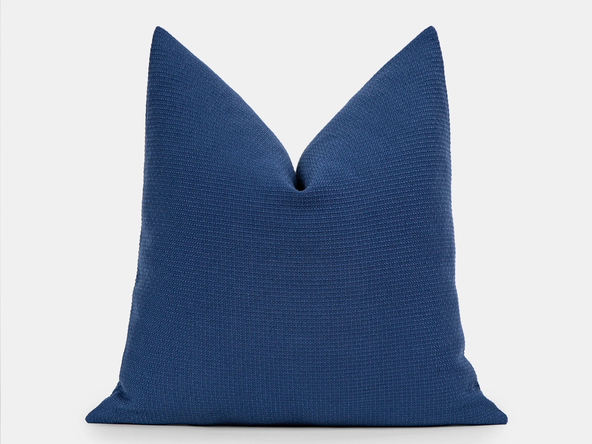Coastal Blue Woven Pillow Cover