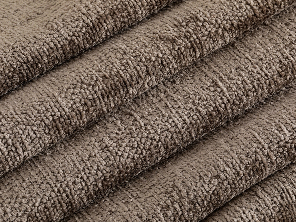 Coffee Chenille Upholstery Fabric - Eloria