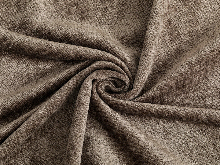 Coffee Chenille Upholstery Fabric - Eloria