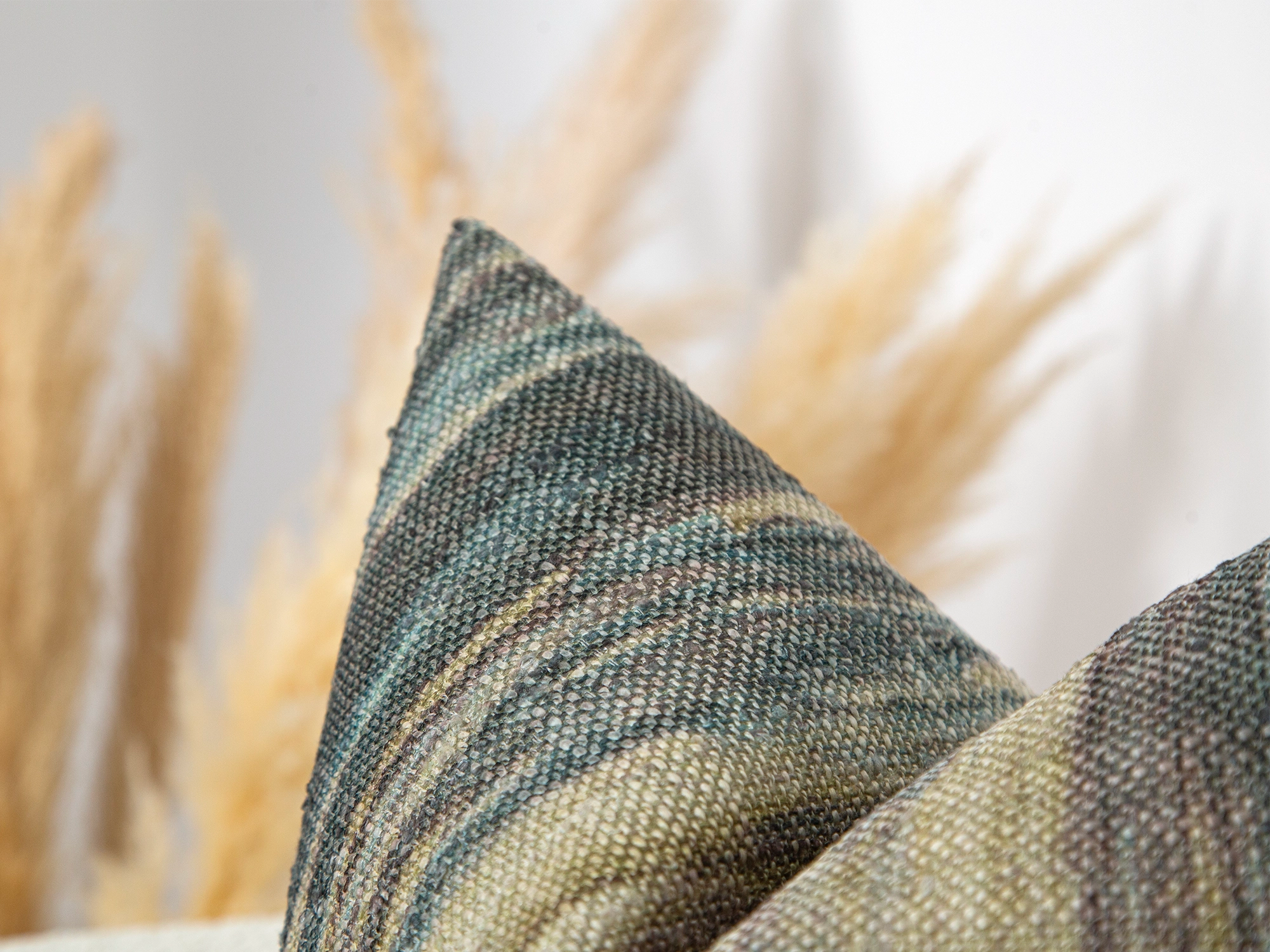 Teal Abstract Pillow Cover