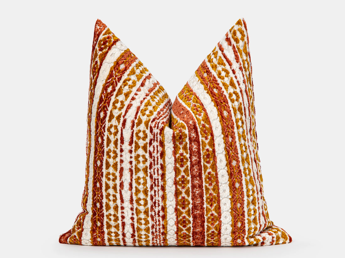 Colorful Boho Textured Pillow Cover